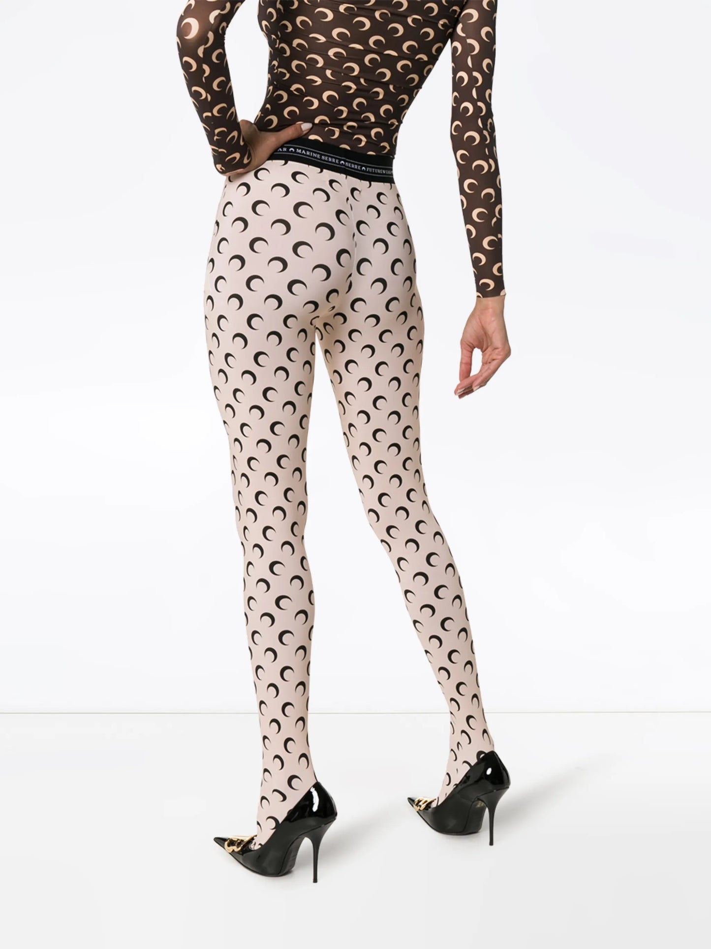 Moon print leggings