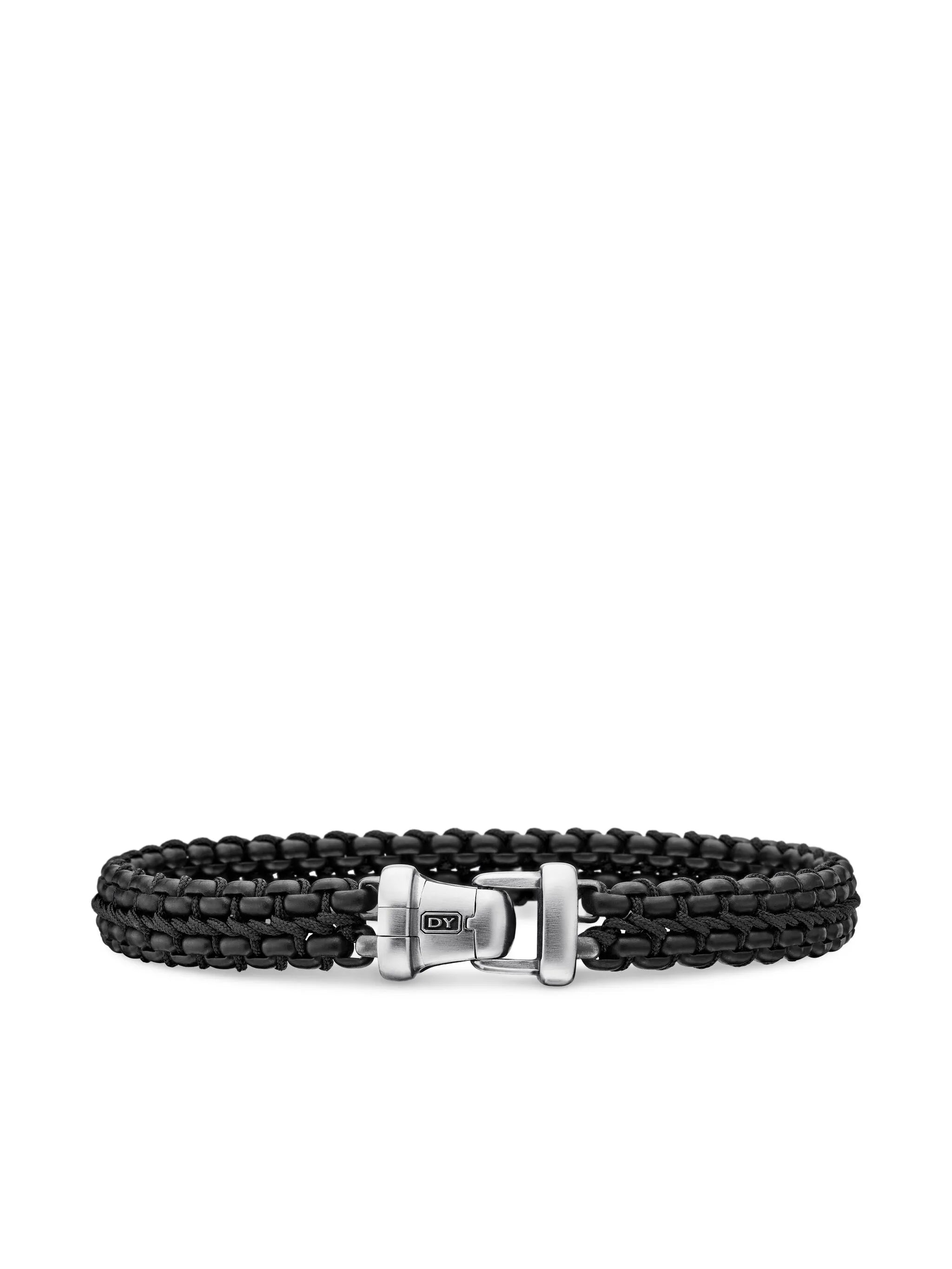 sterling silver Woven Box Chain bracelet (10mm)