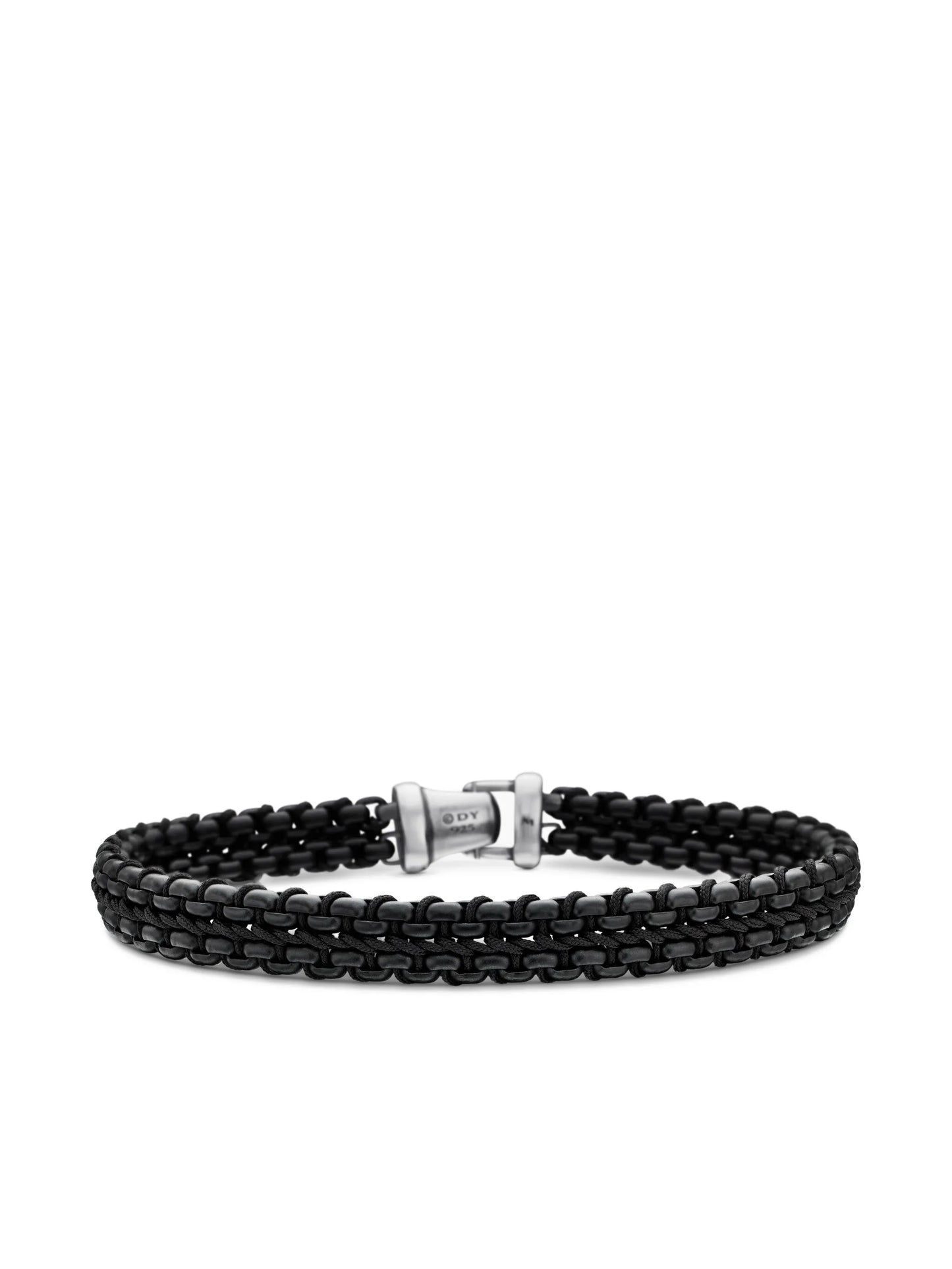 sterling silver Woven Box Chain bracelet (10mm)