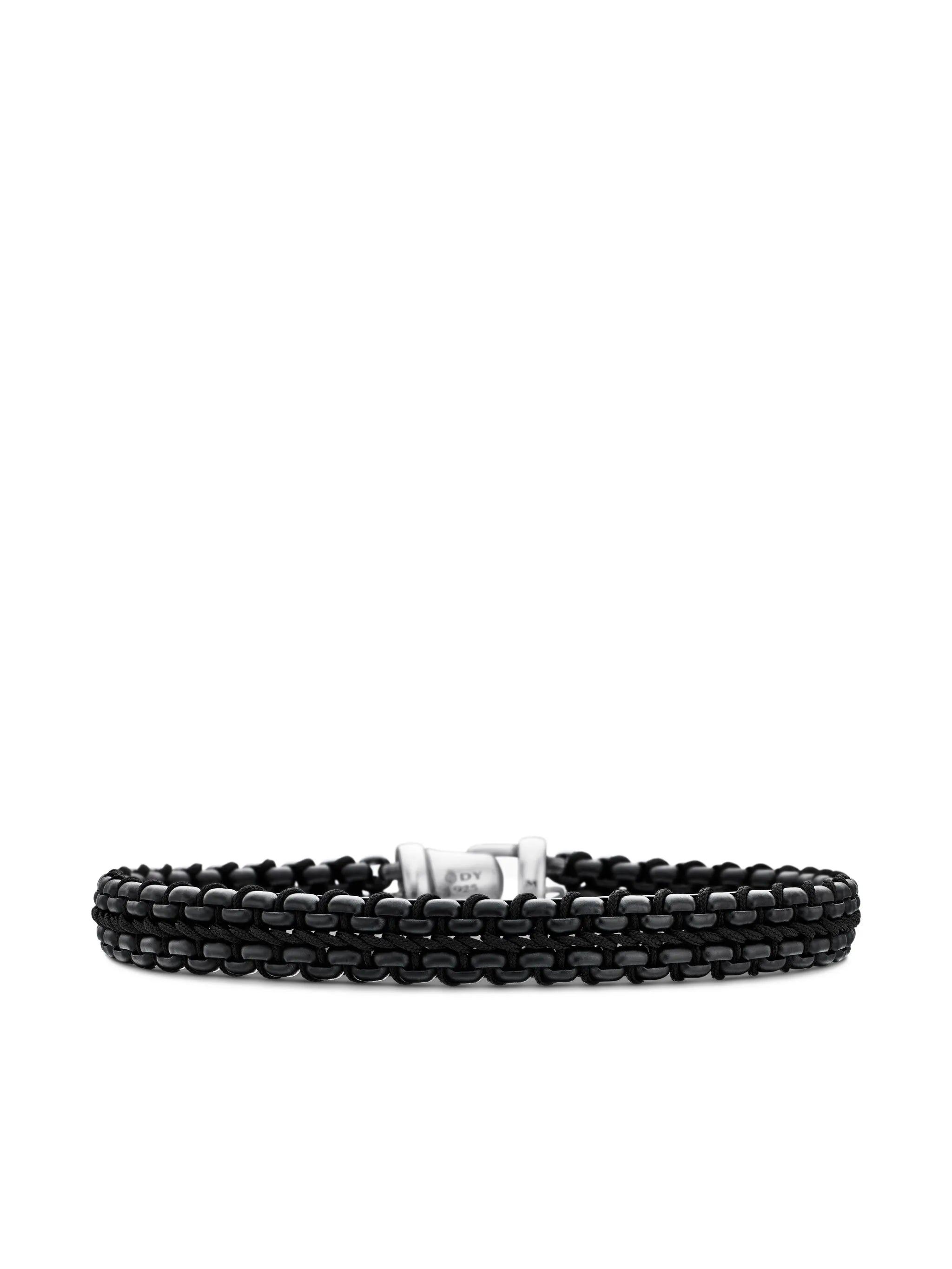 sterling silver Woven Box Chain bracelet (10mm)