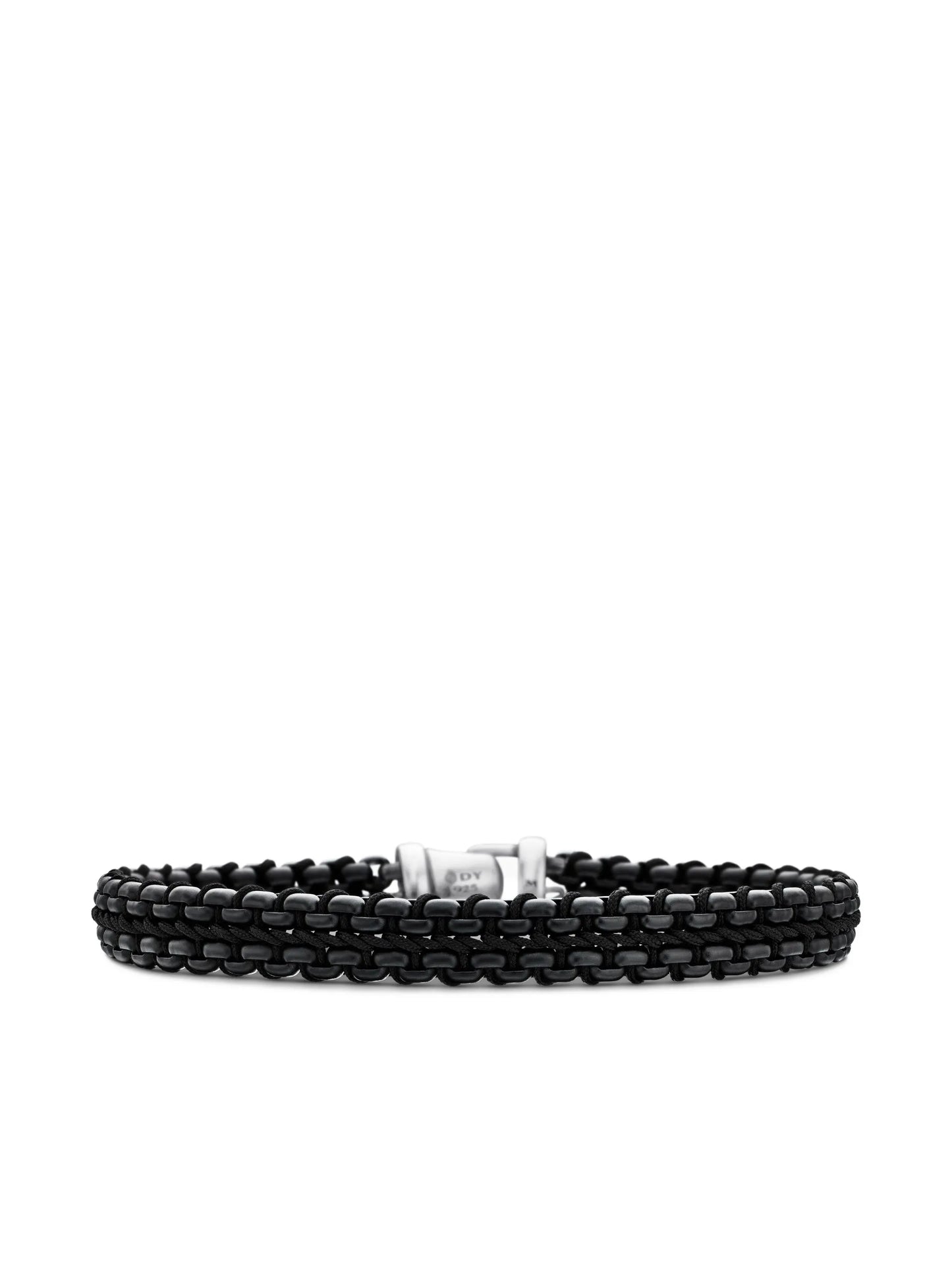 sterling silver Woven Box Chain bracelet (10mm)