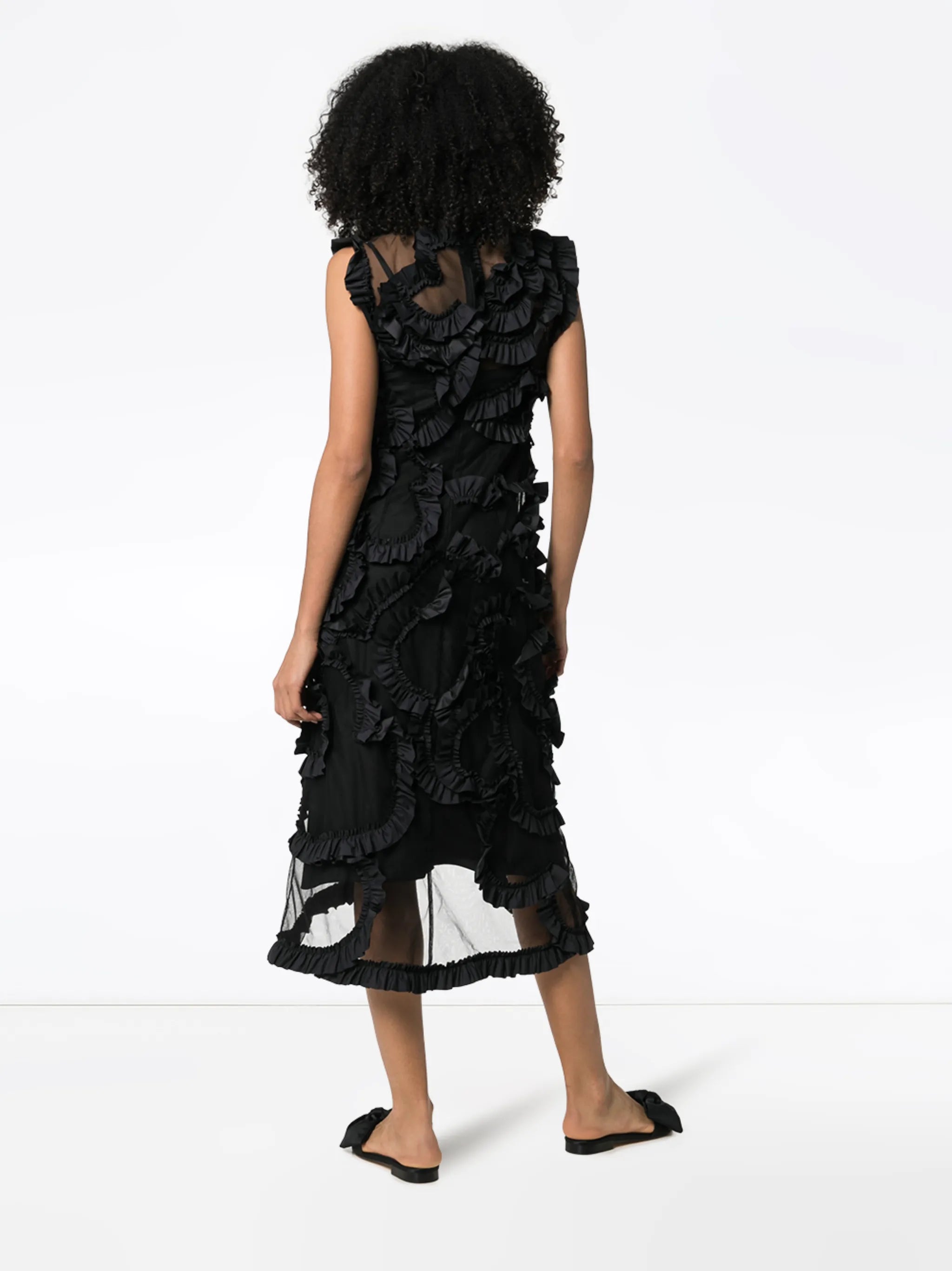 x Simone Rocha ruffled midi dress