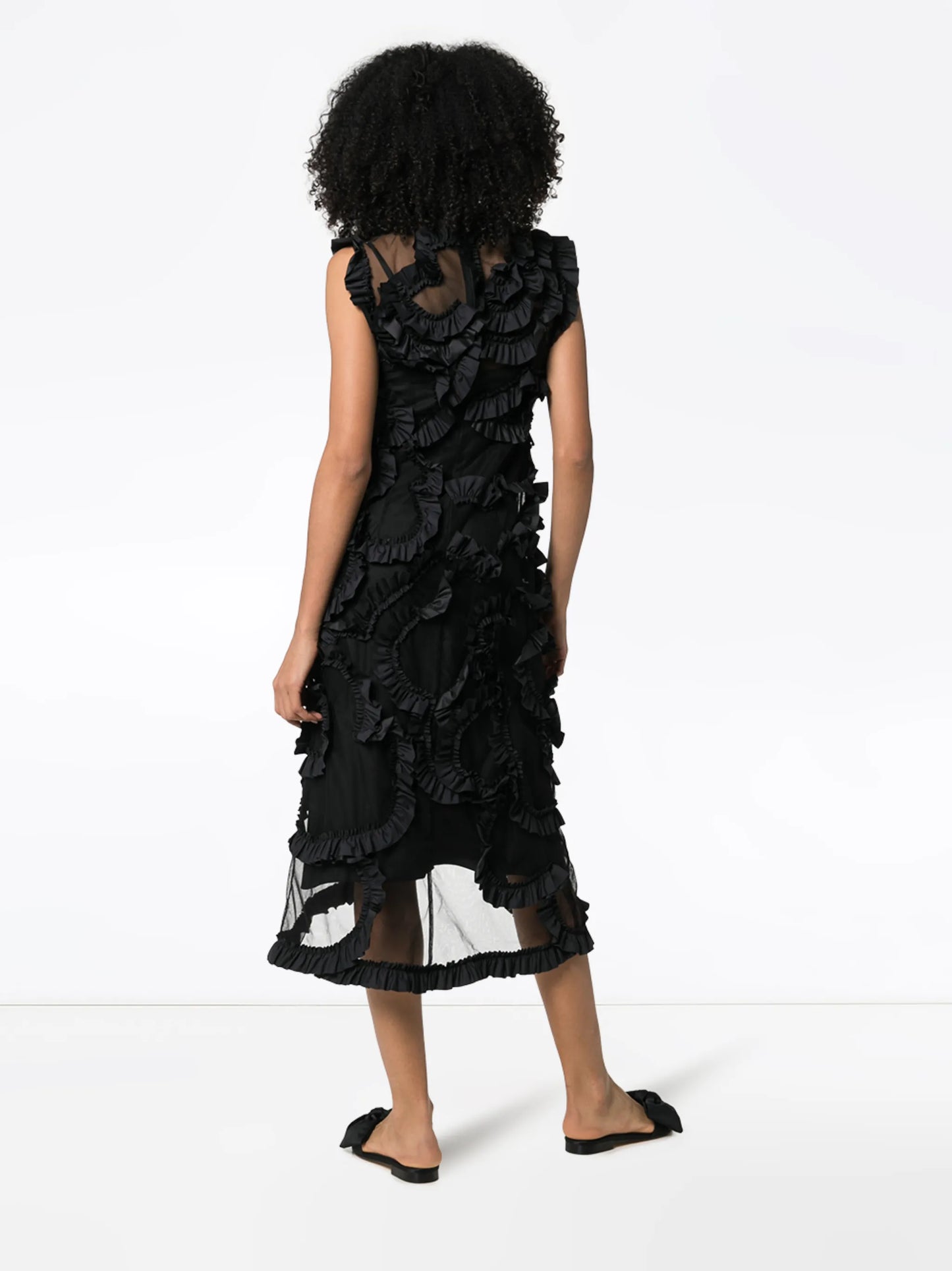 x Simone Rocha ruffled midi dress