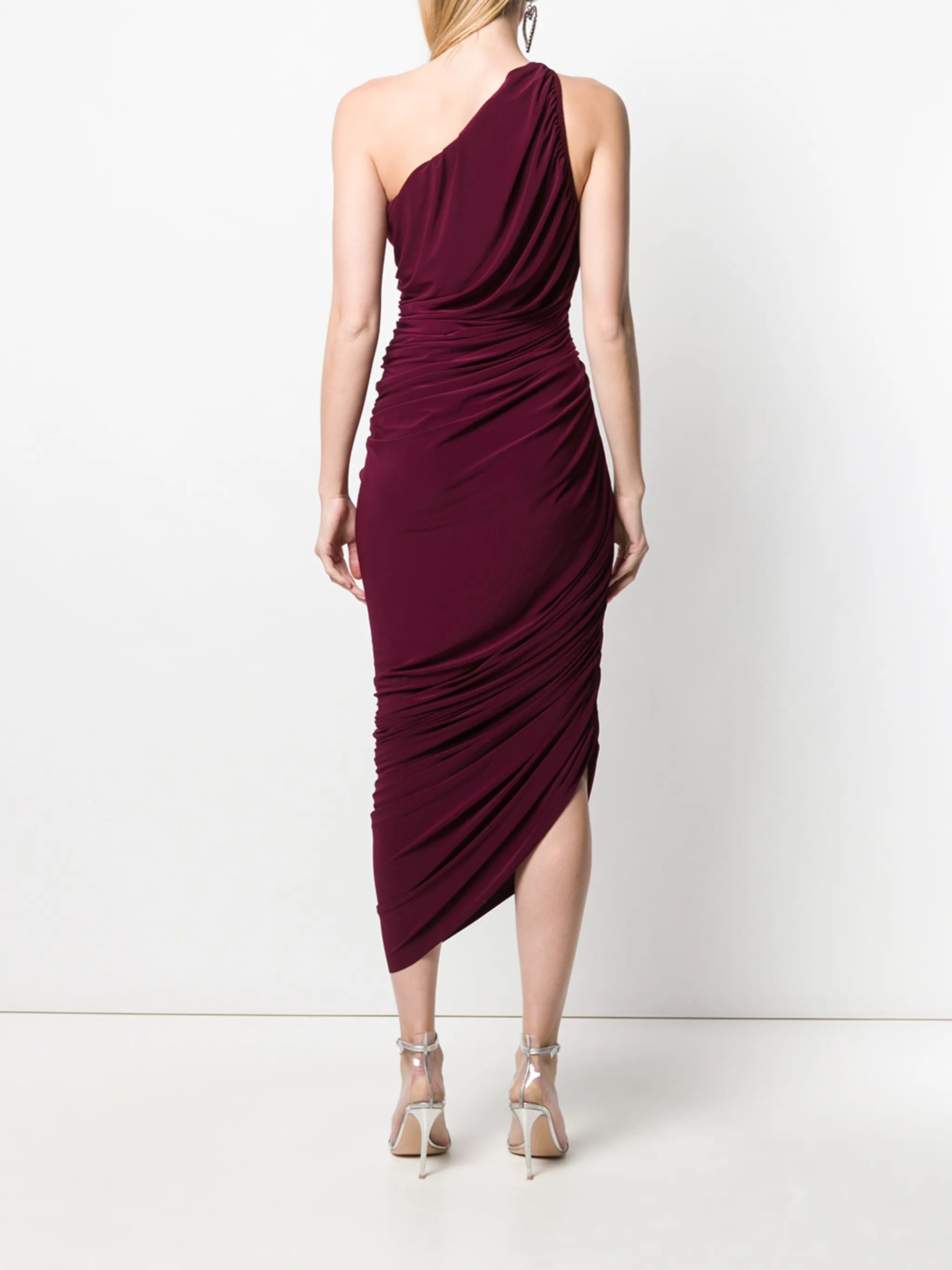 ruched tube cocktail dress