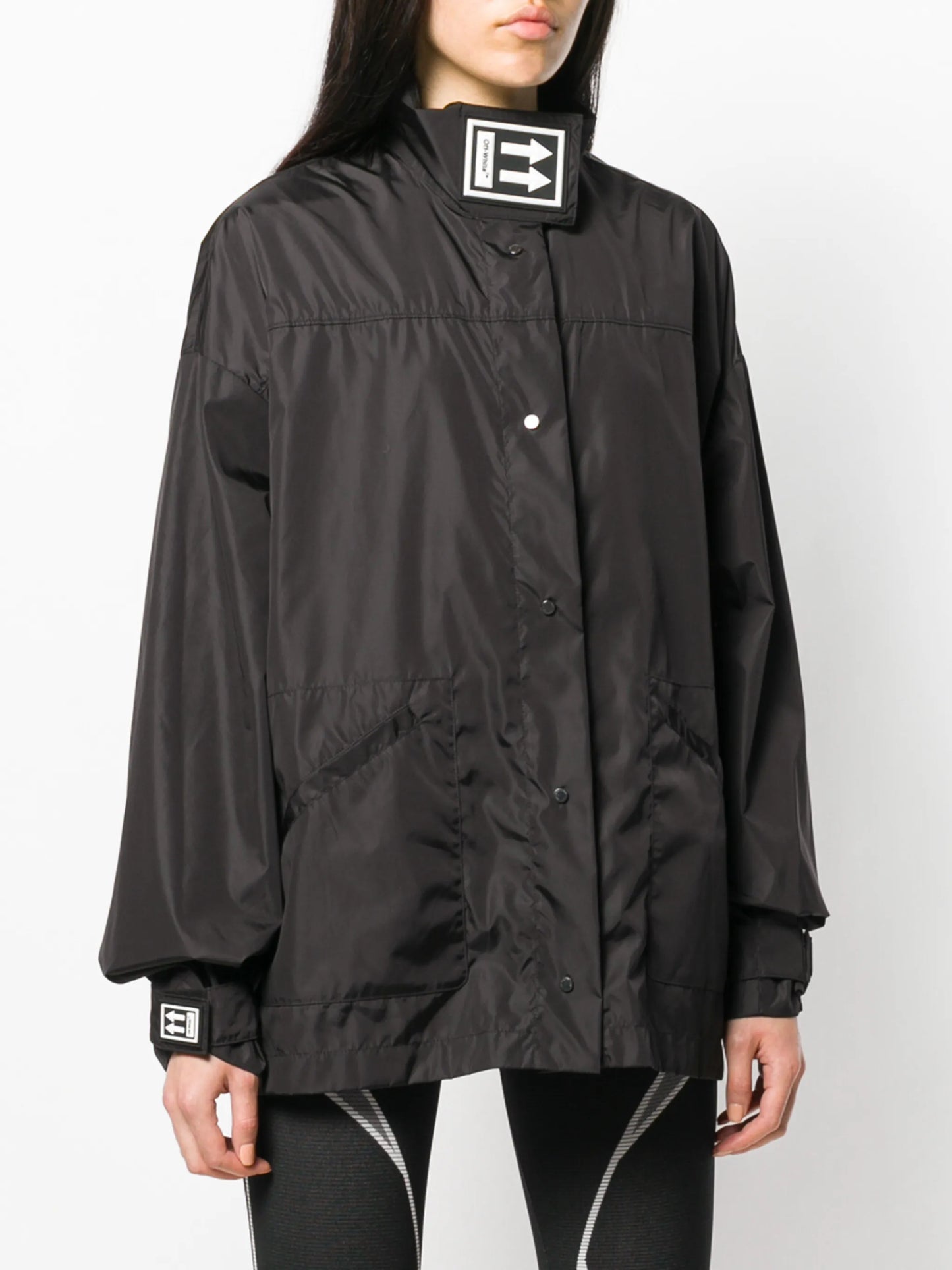 logo patch track jacket