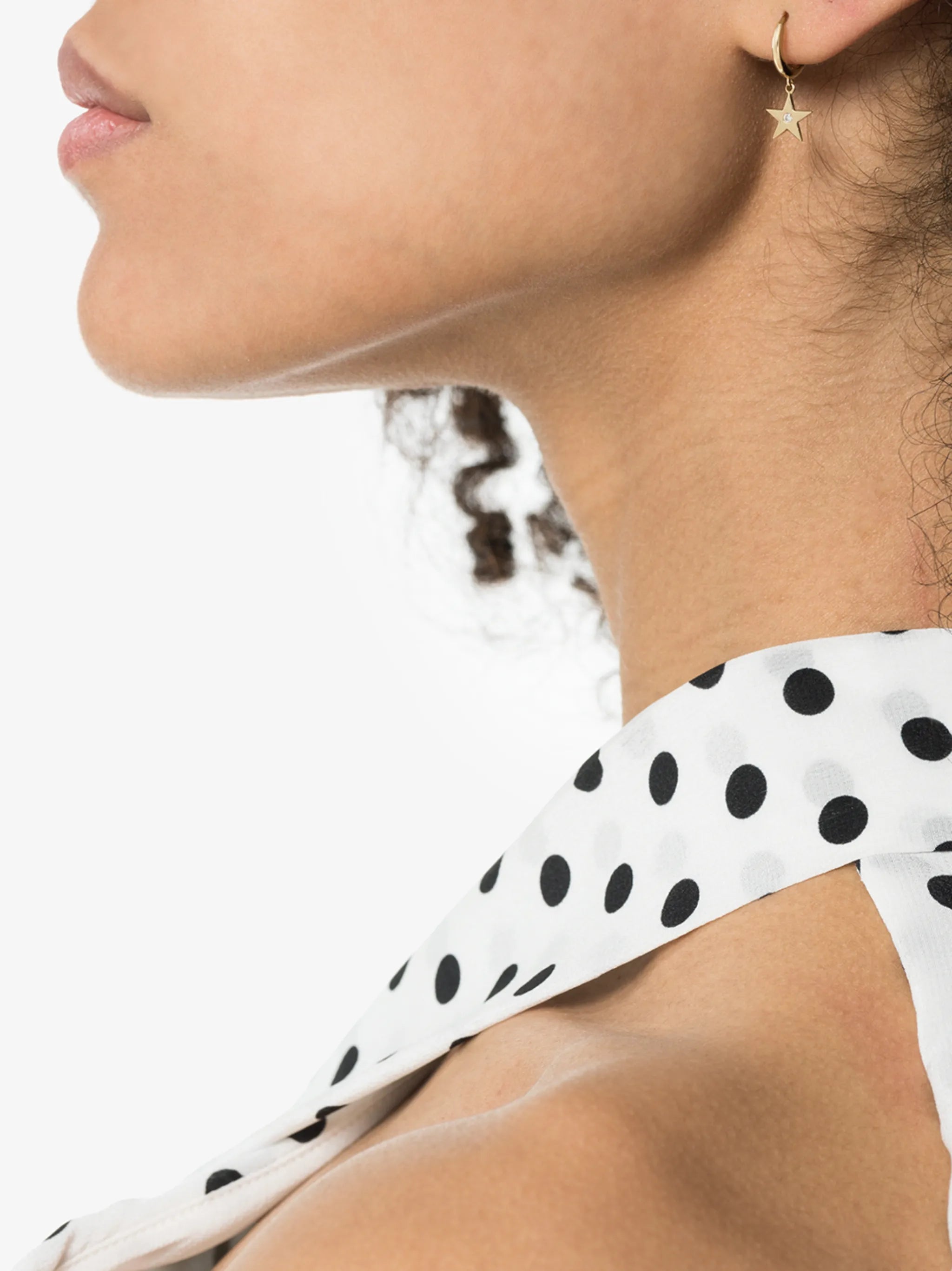 Hoop Star single earring