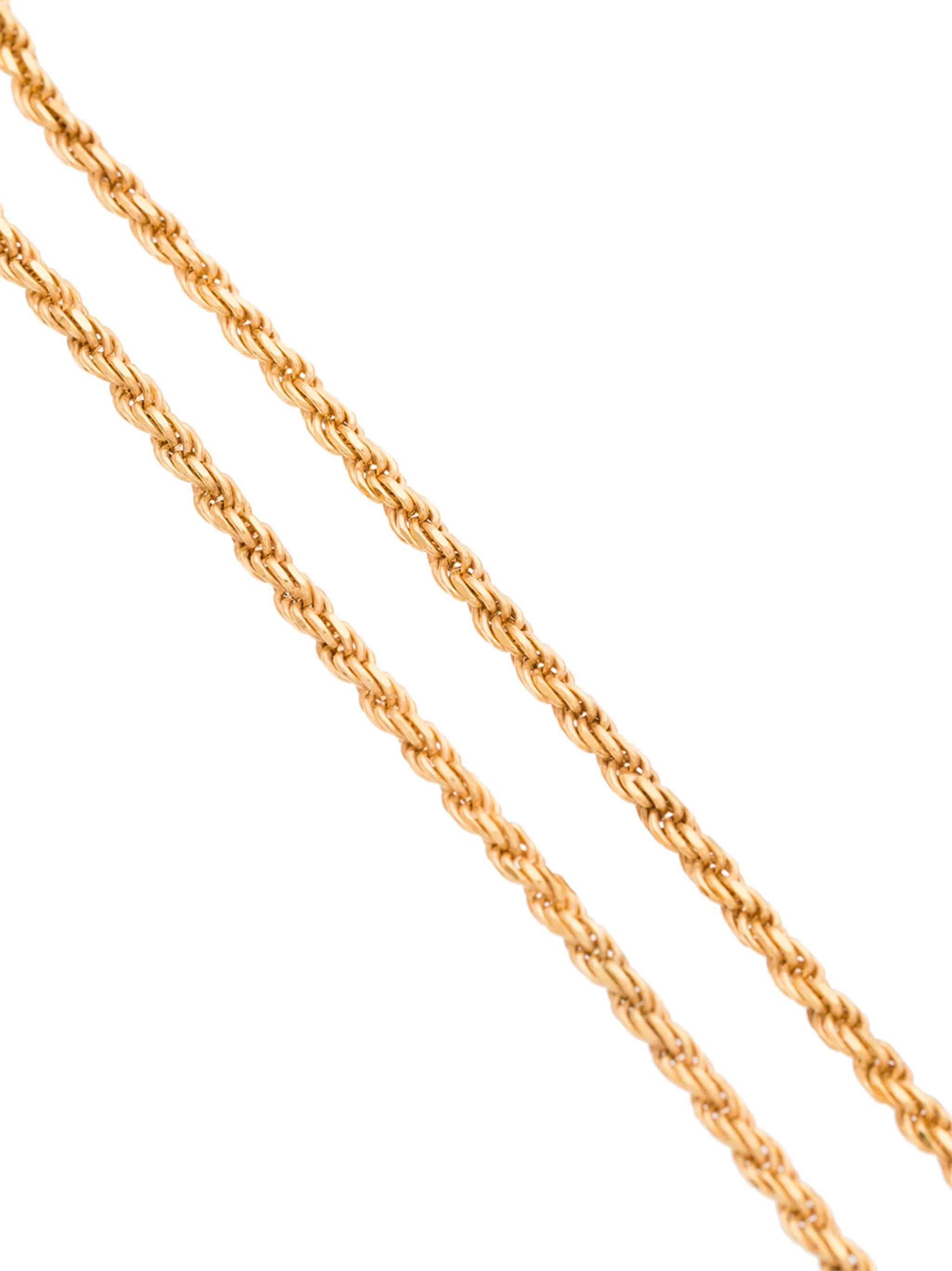 gold vermeil rope chain bracelet