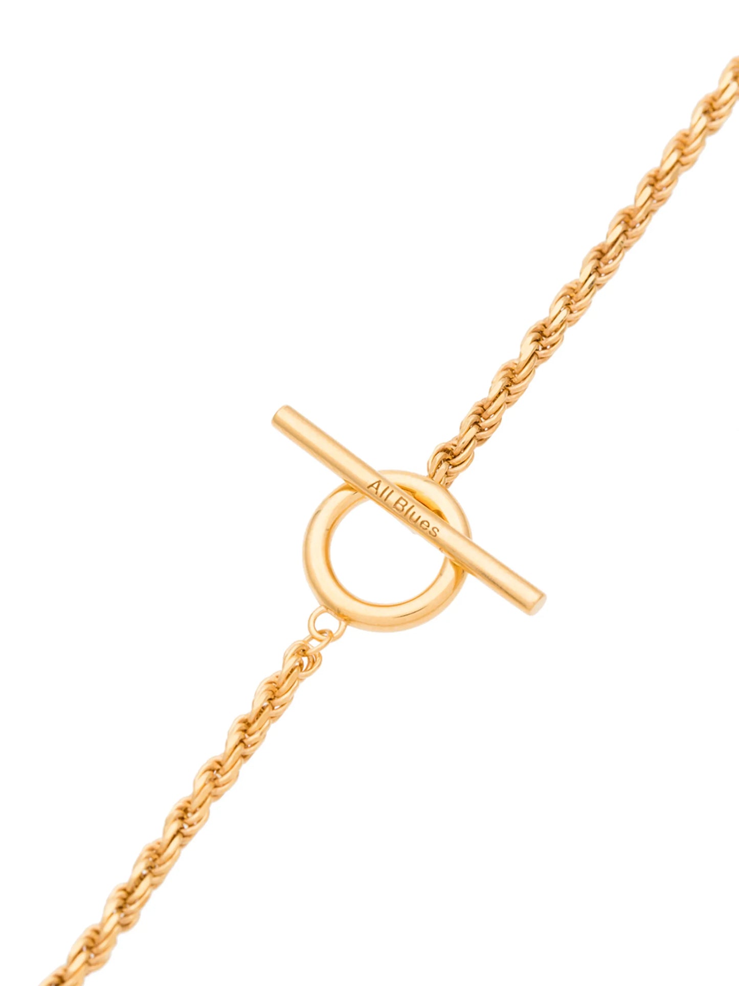gold vermeil rope chain bracelet