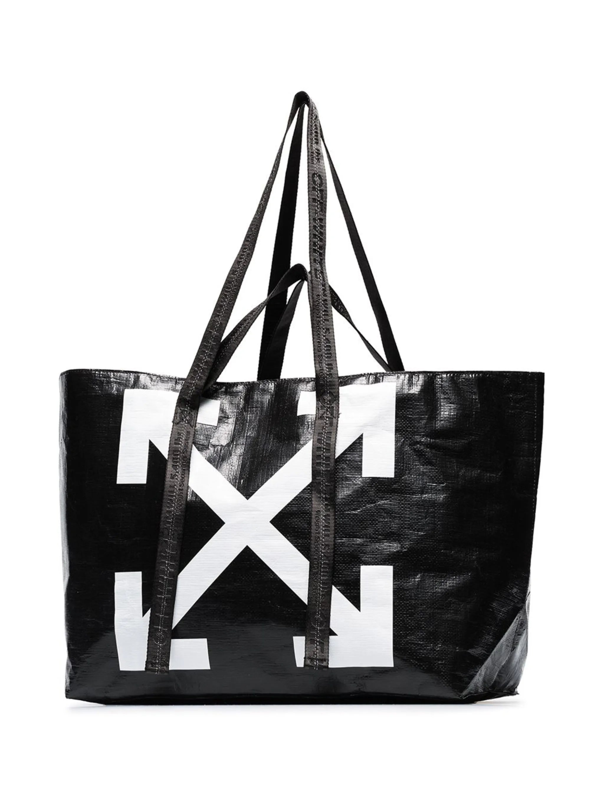 Commercial arrow logo tote bag