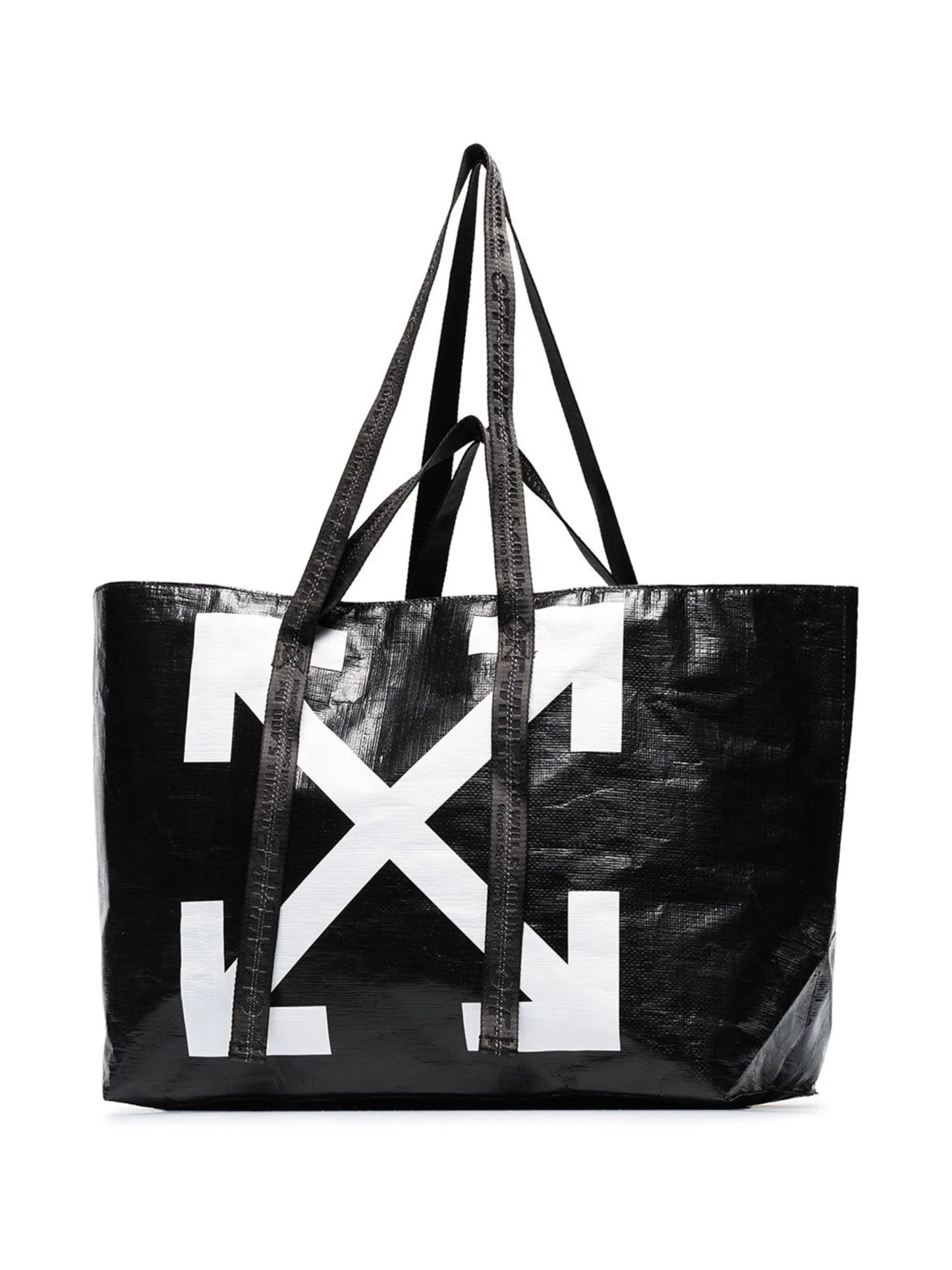 Commercial arrow logo tote bag