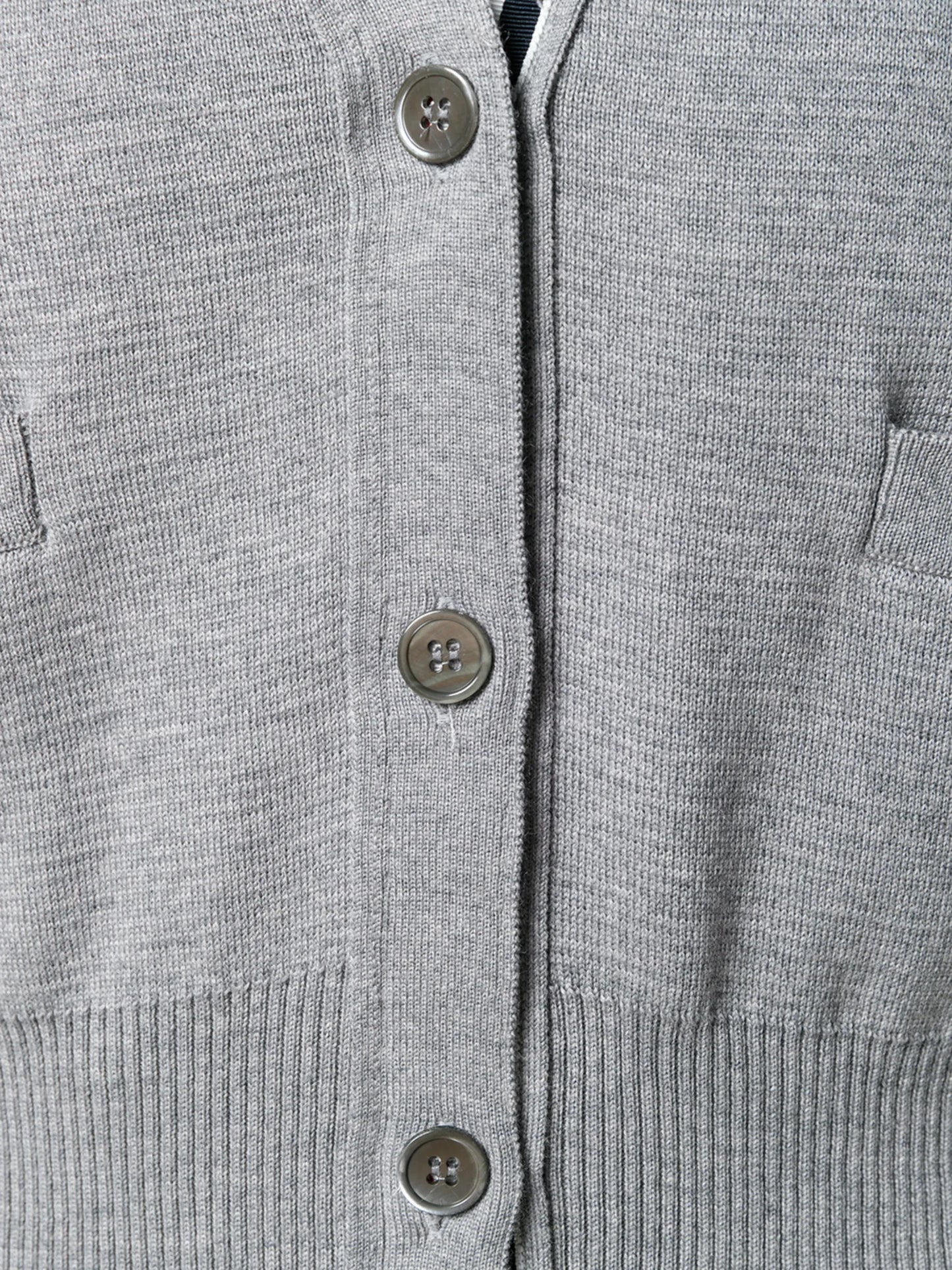 wool 4-Bar V-neck cardigan
