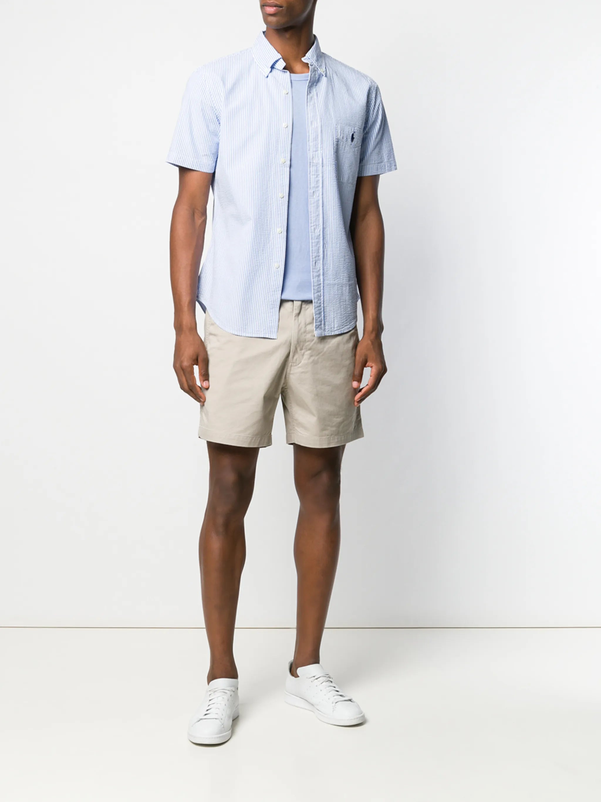logo-embroidered elasticated-waist shorts
