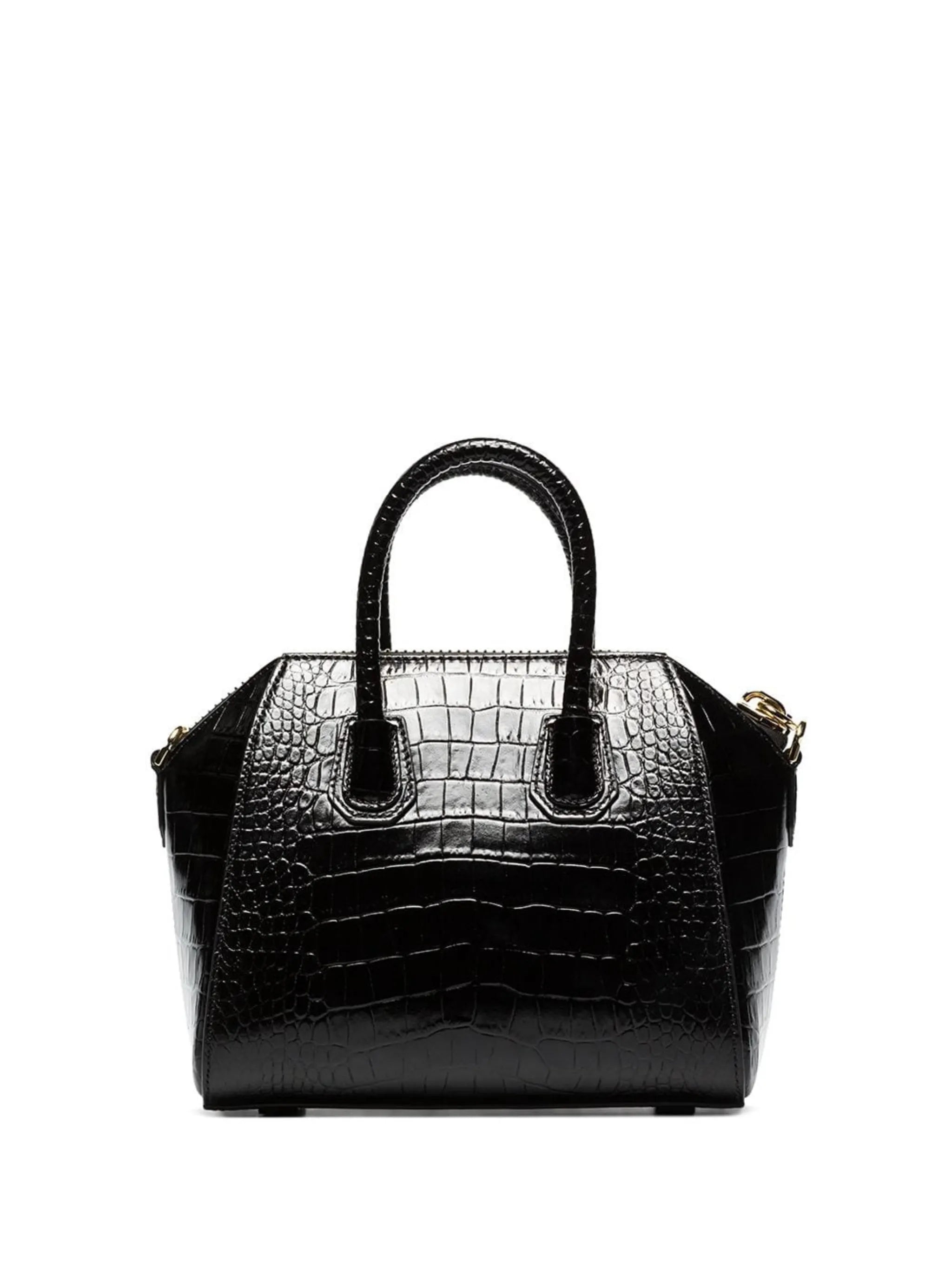 mini Antigona croc-effect tote bag