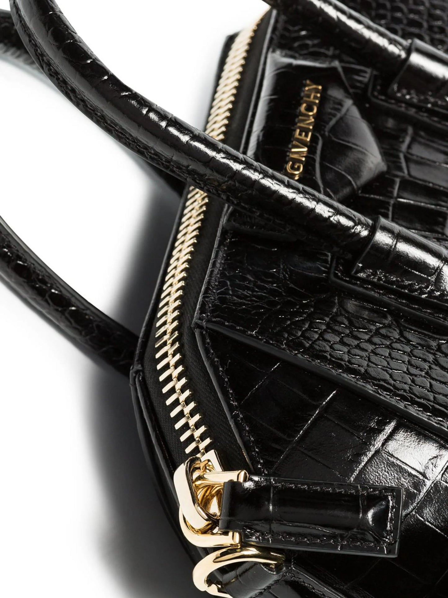mini Antigona croc-effect tote bag