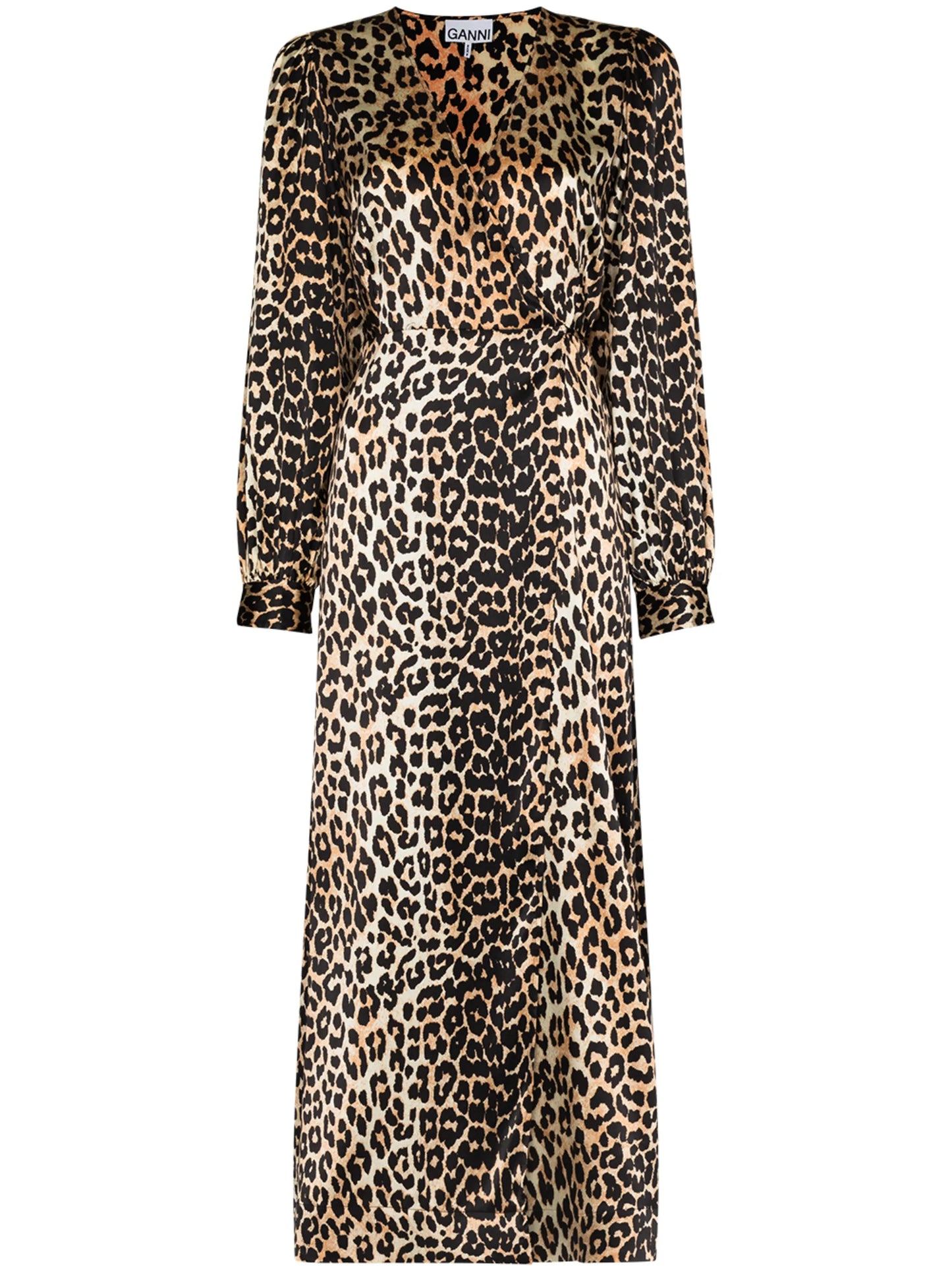 leopard print midi dress