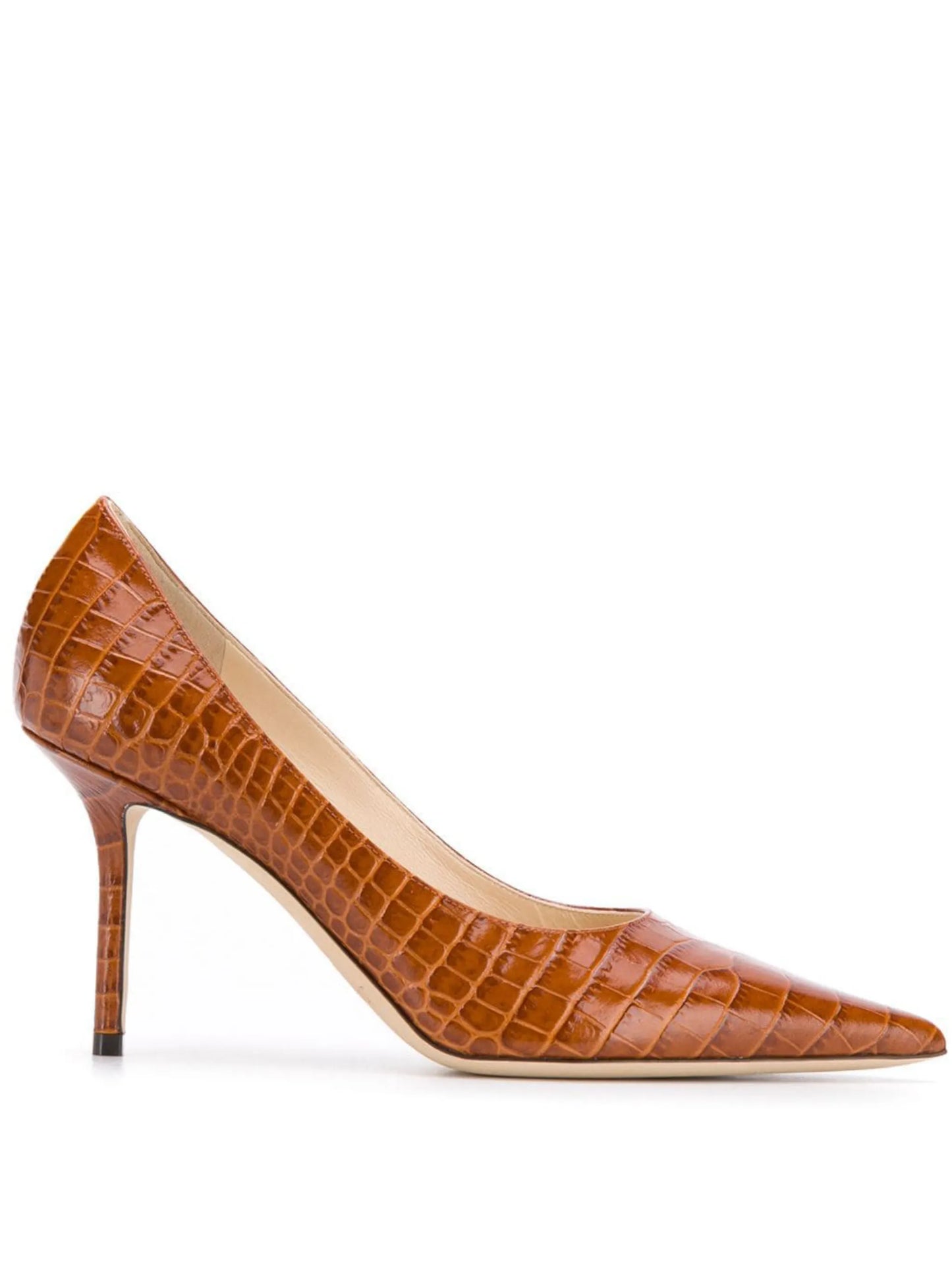 Love 85mm crocodile-effect pumps