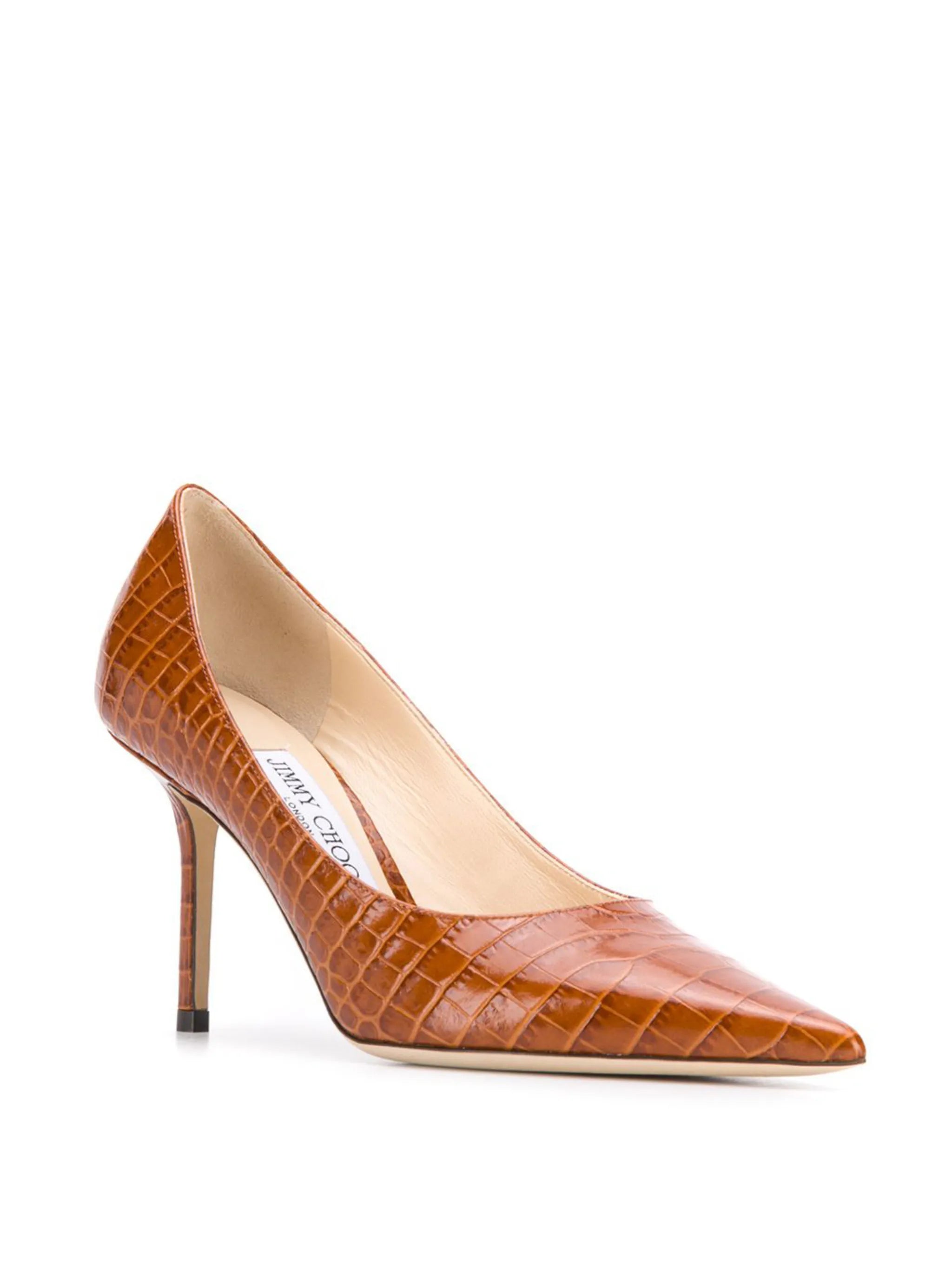 Love 85mm crocodile-effect pumps