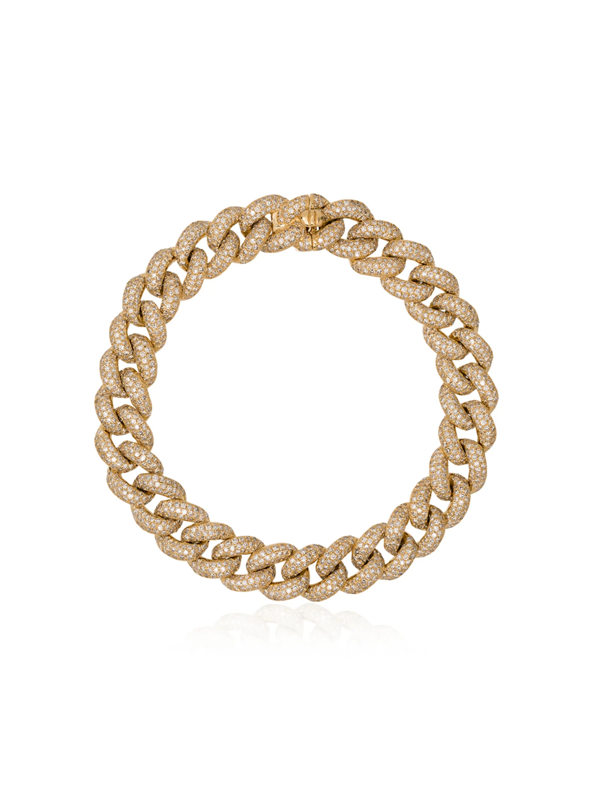 18K yellow gold diamond bracelet