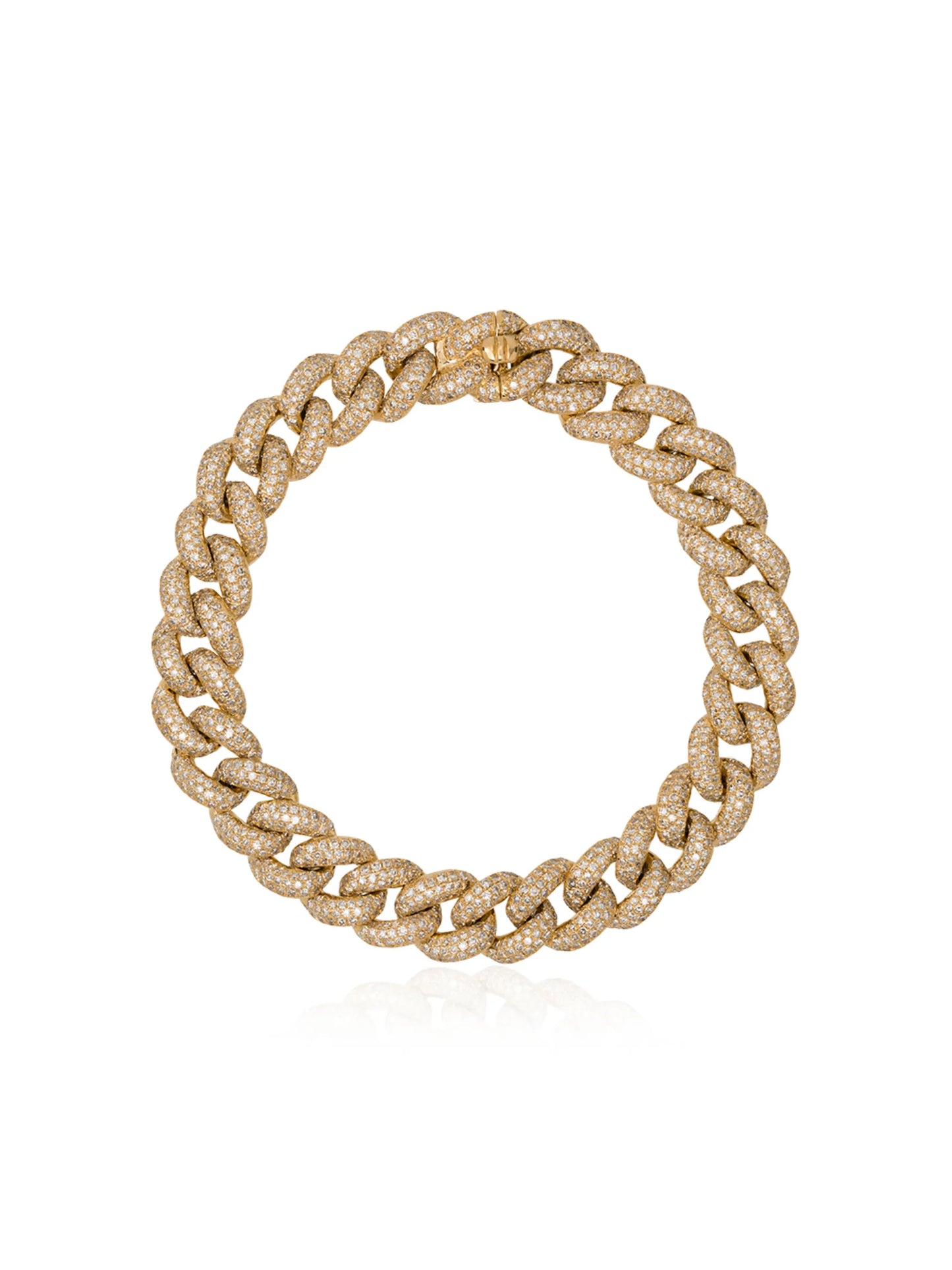 18K yellow gold diamond bracelet