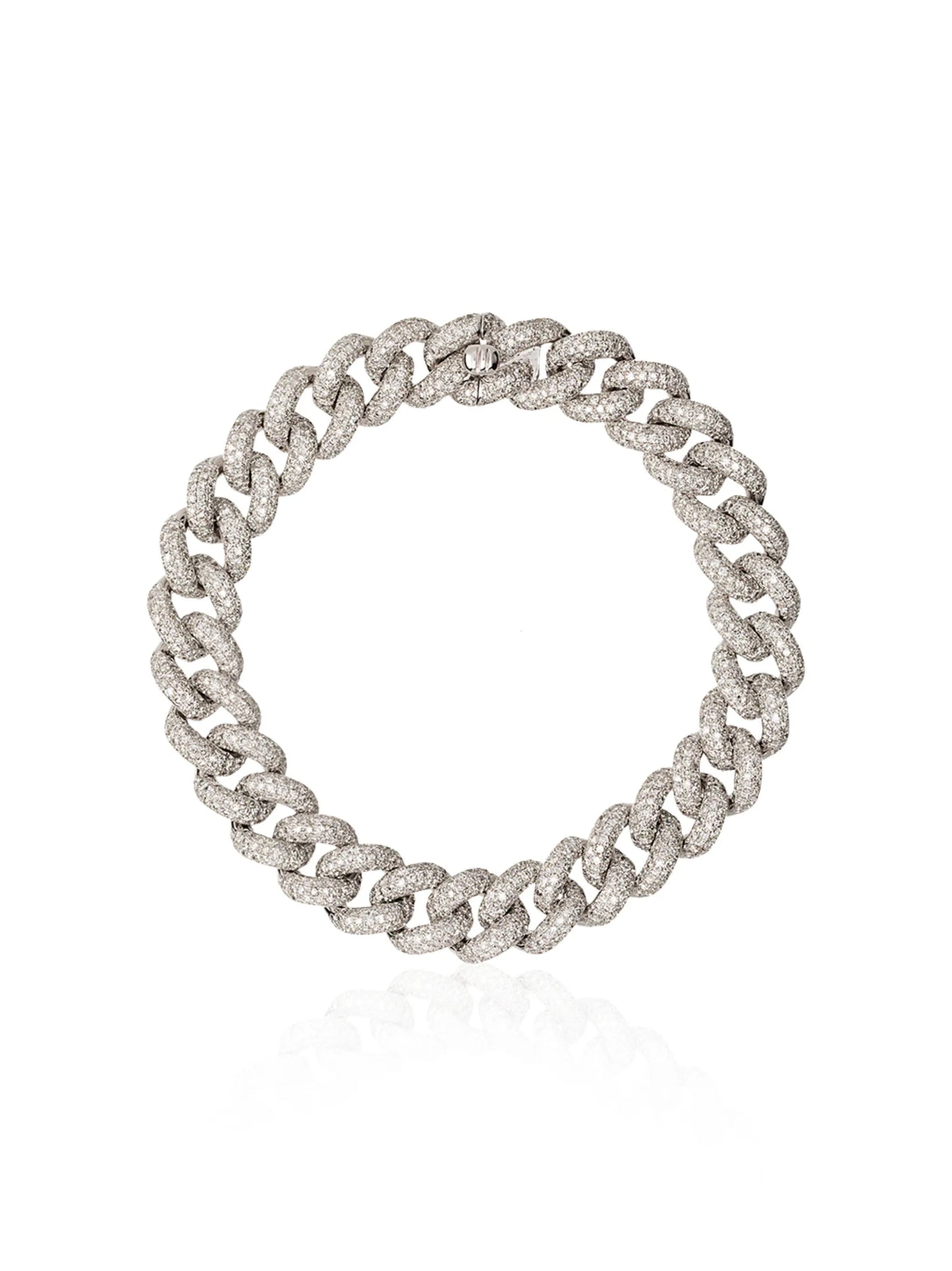 18kt gold Essential diamond link bracelet