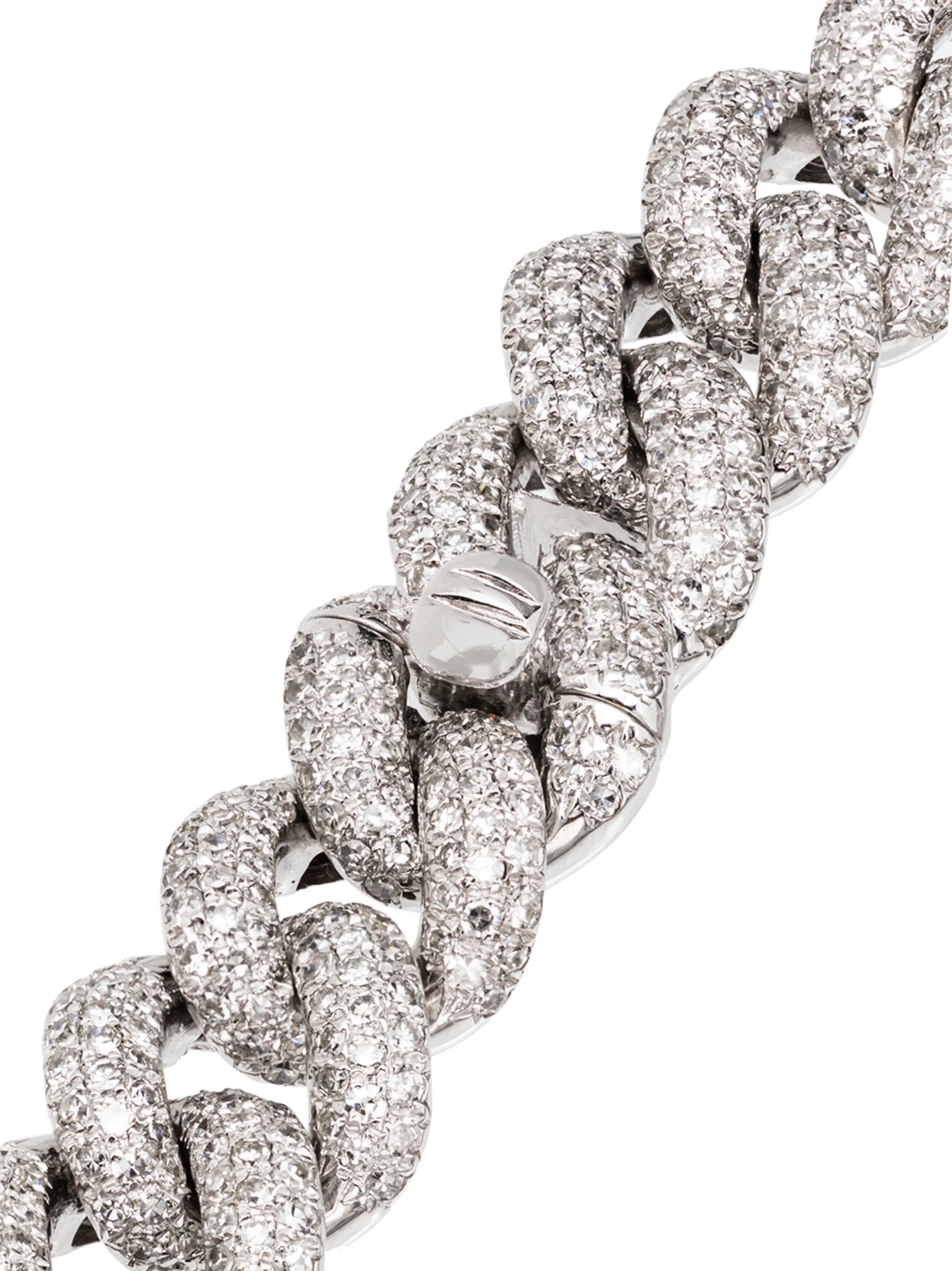 18kt gold Essential diamond link bracelet