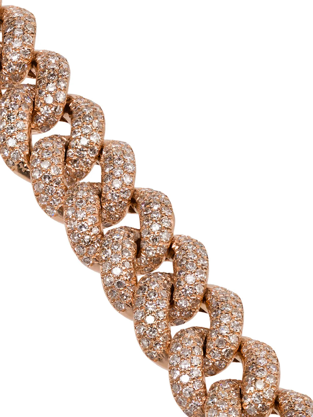 18K gold and diamond link bracelet