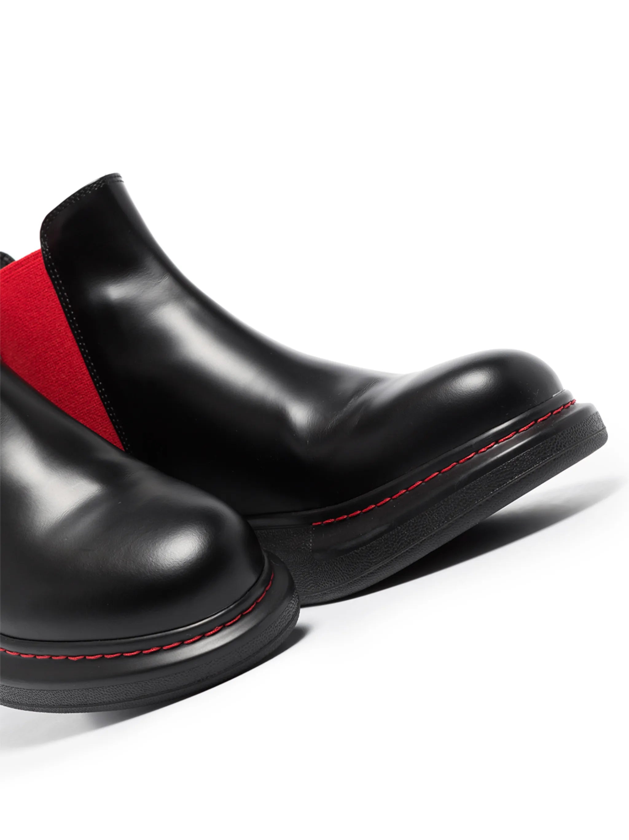 contrast panel Chelsea boots