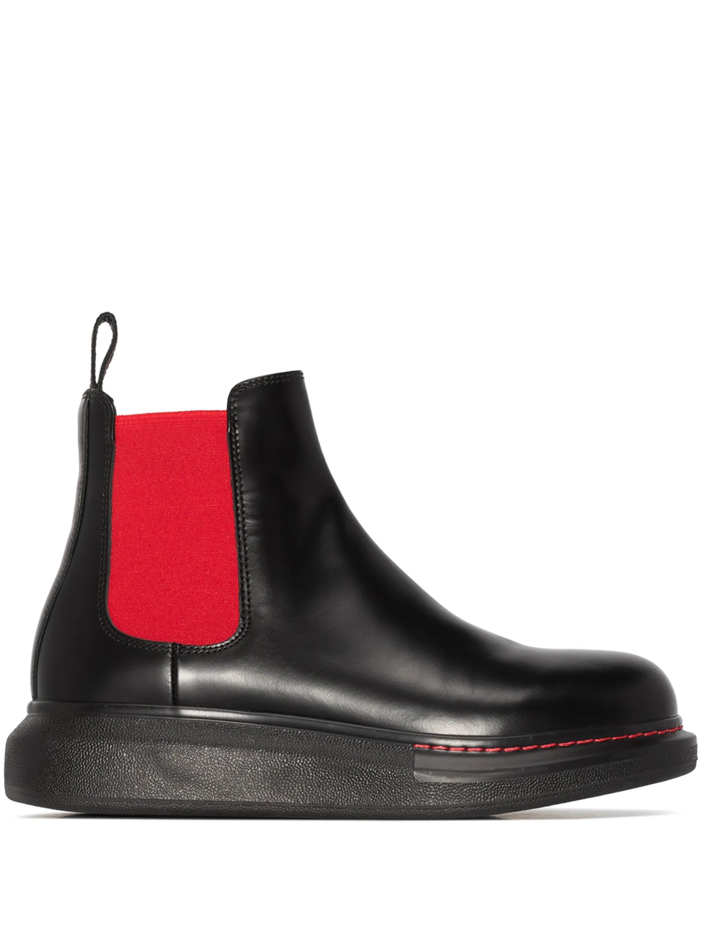 contrast panel Chelsea boots