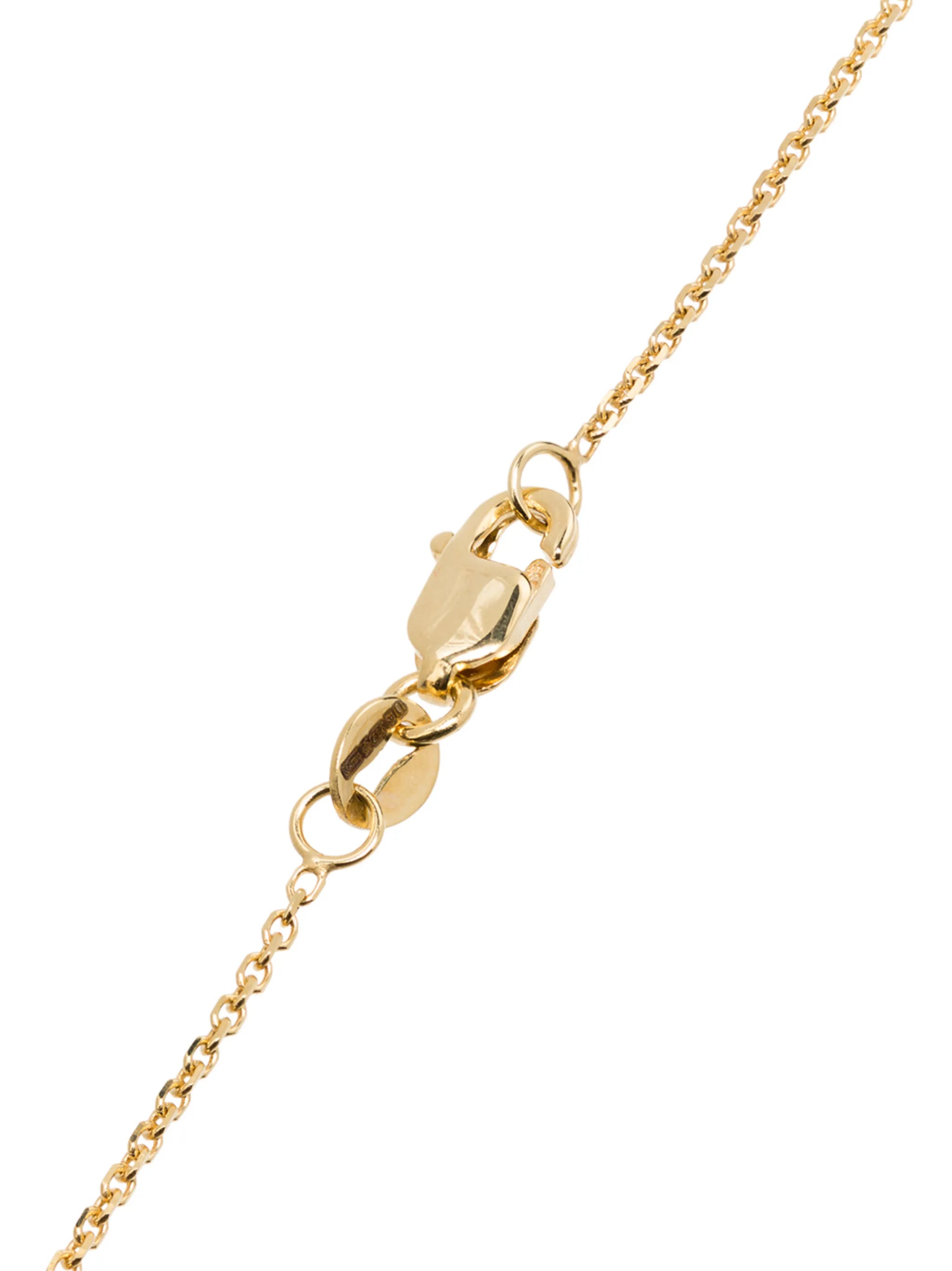 14kt gold rainbow bar necklace