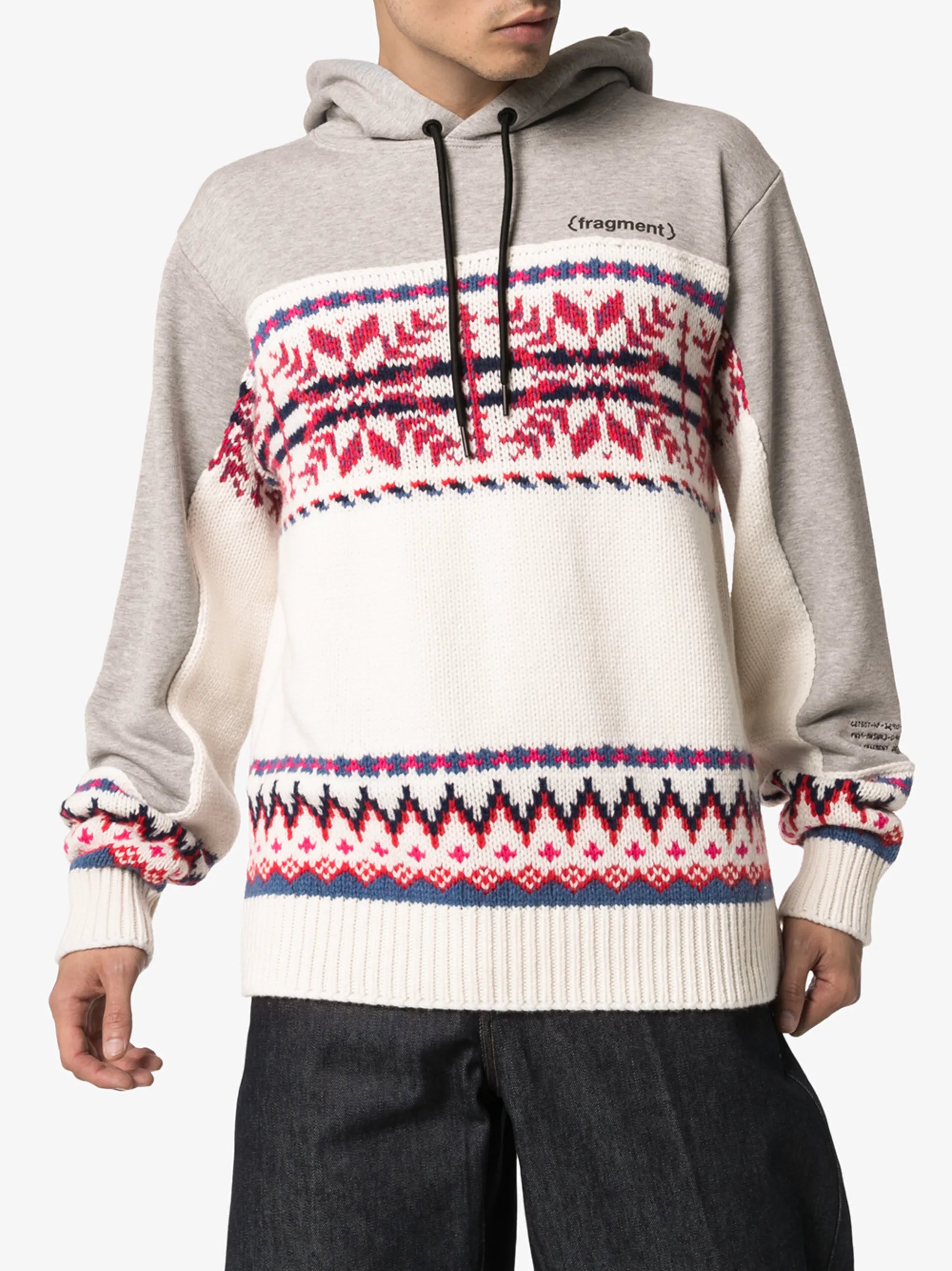 x Fragment fair isle knit sweatshirt