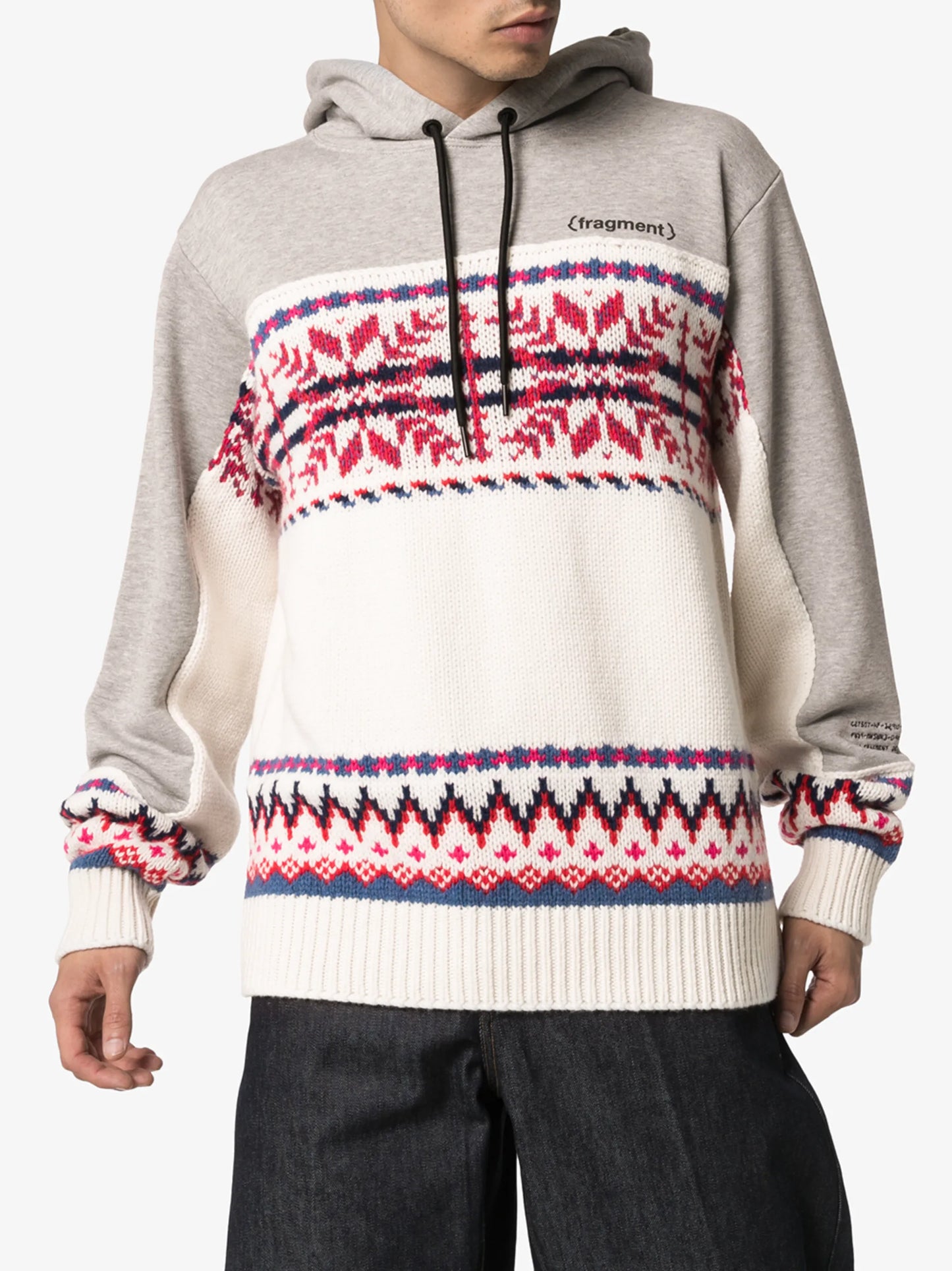 x Fragment fair isle knit sweatshirt