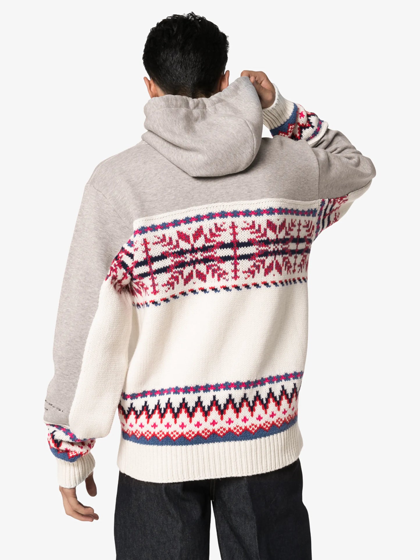 x Fragment fair isle knit sweatshirt