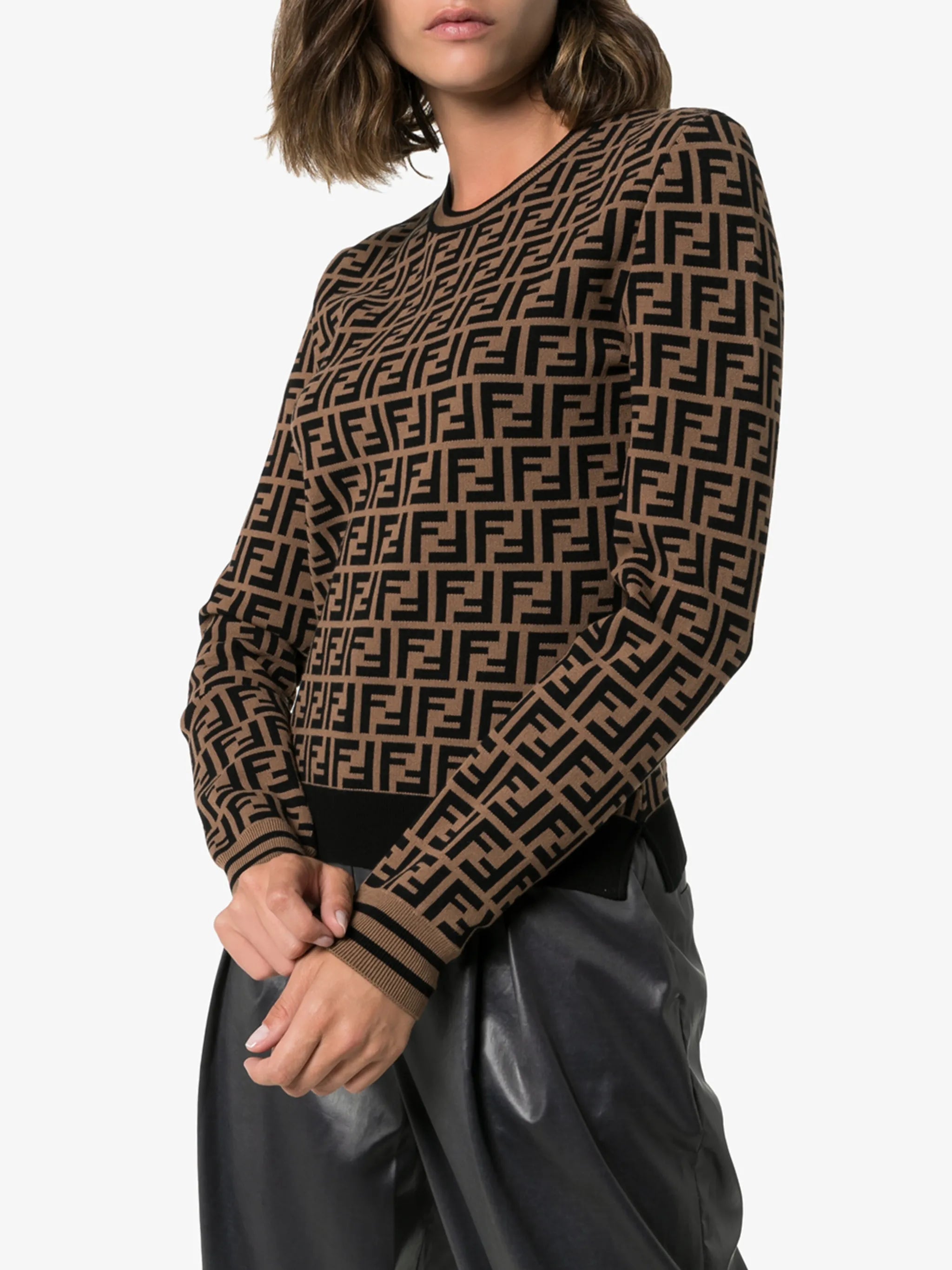 FF logo intarsia jumper