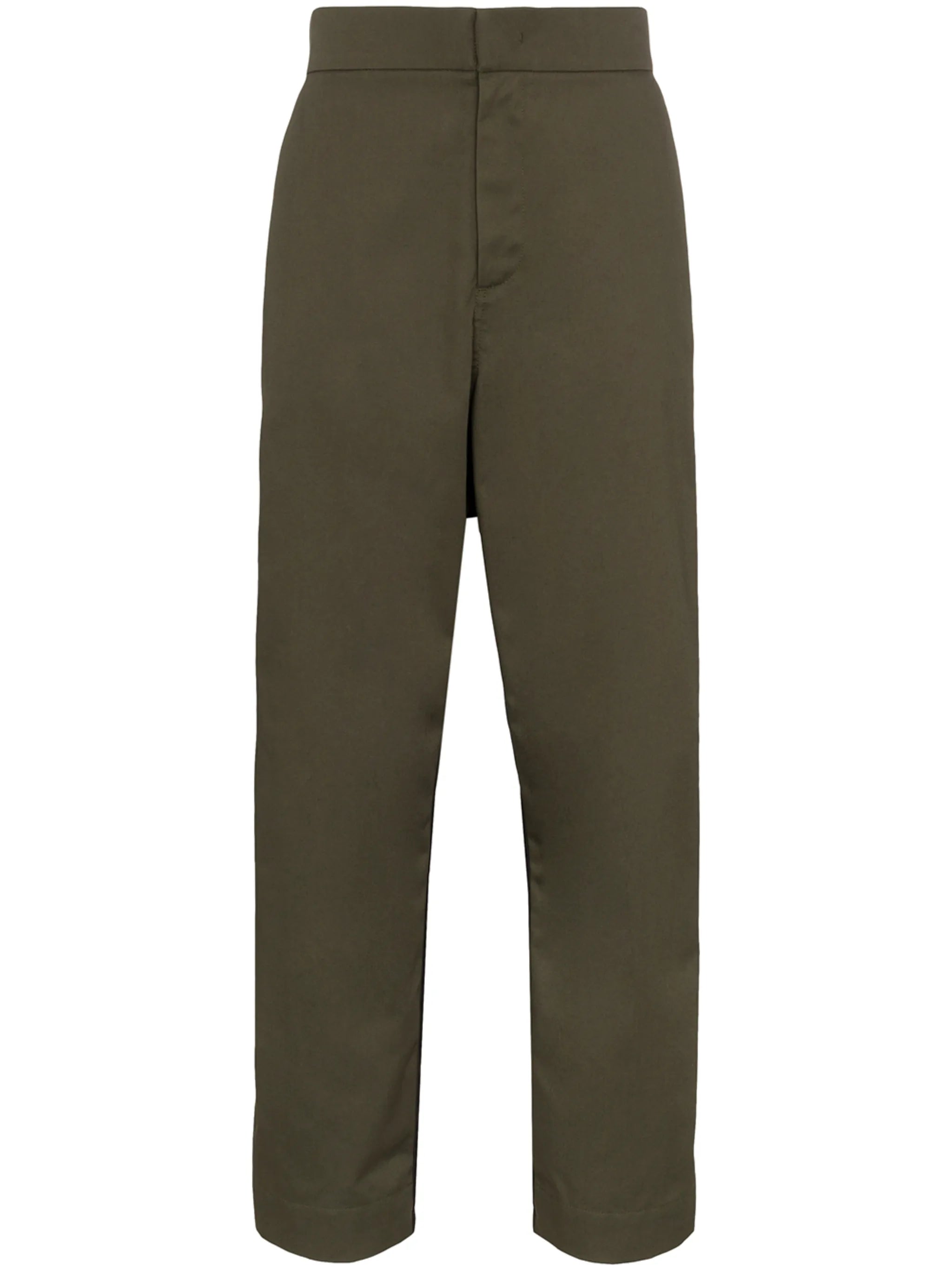 hybrid dual-texture trousers