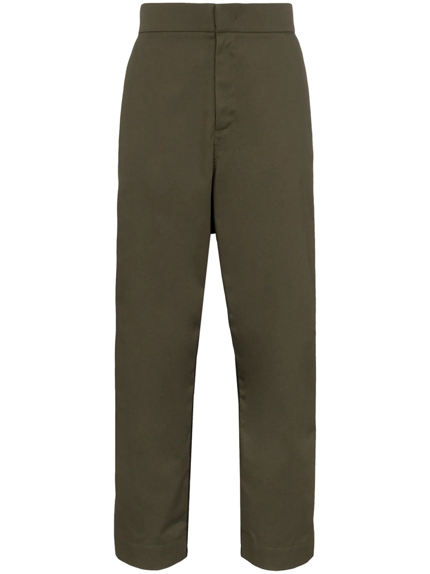 hybrid dual-texture trousers