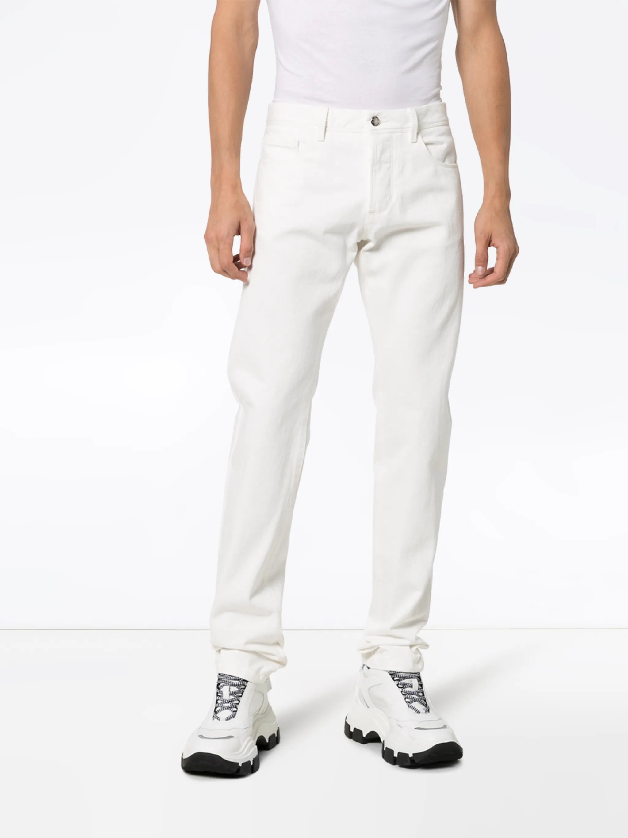 straight-leg jeans