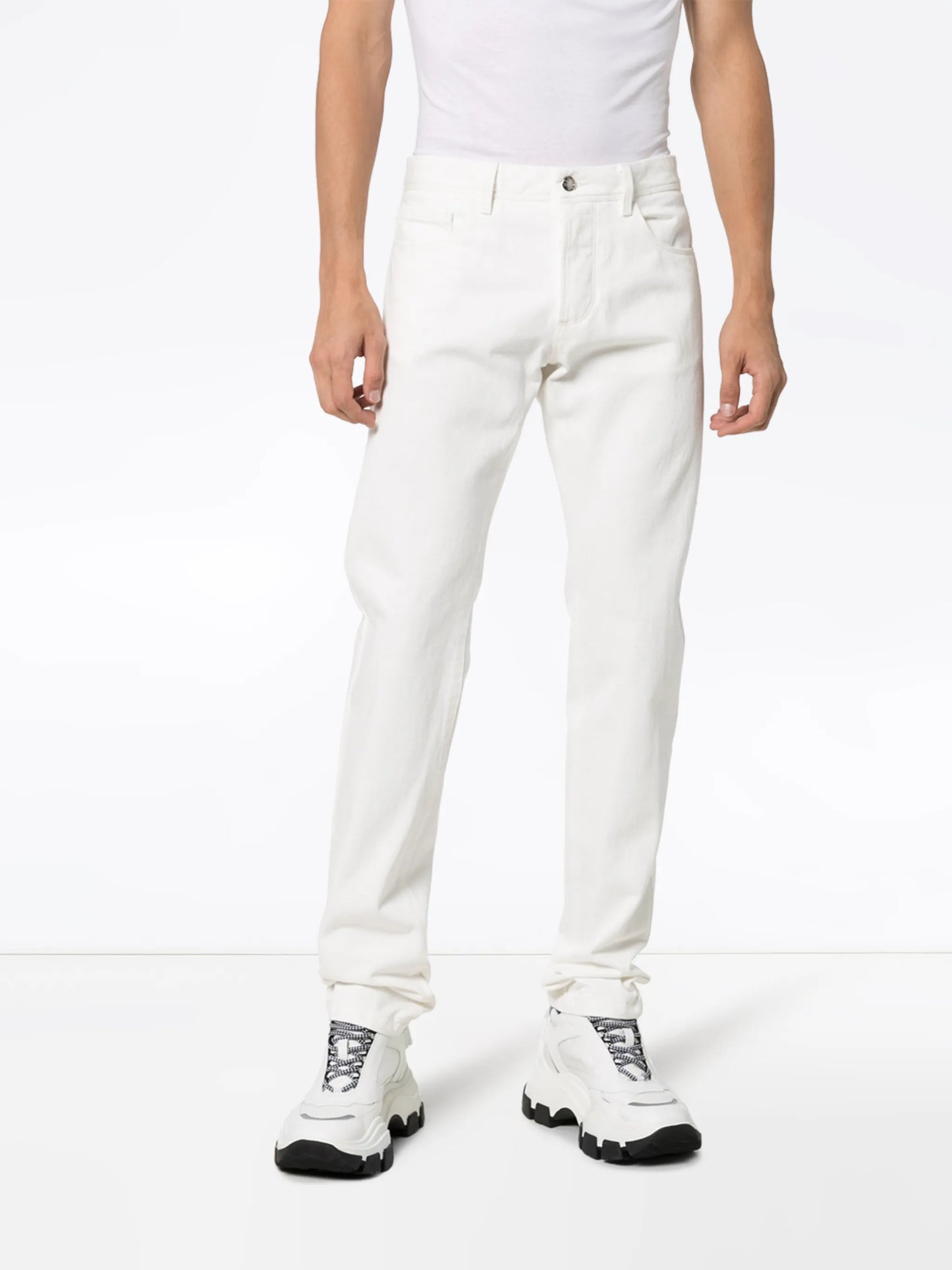 straight-leg jeans