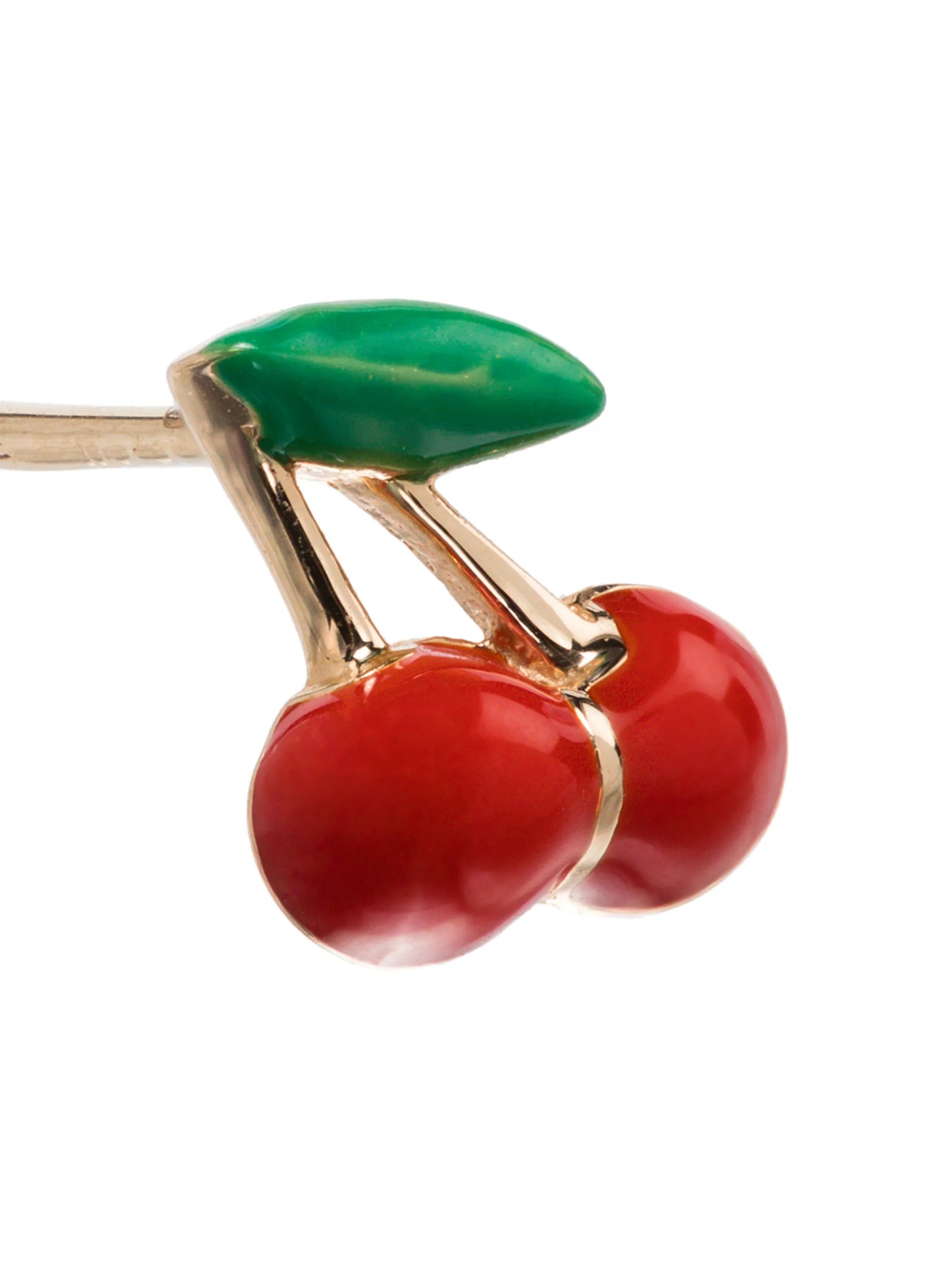 14kt yellow gold cherry earring
