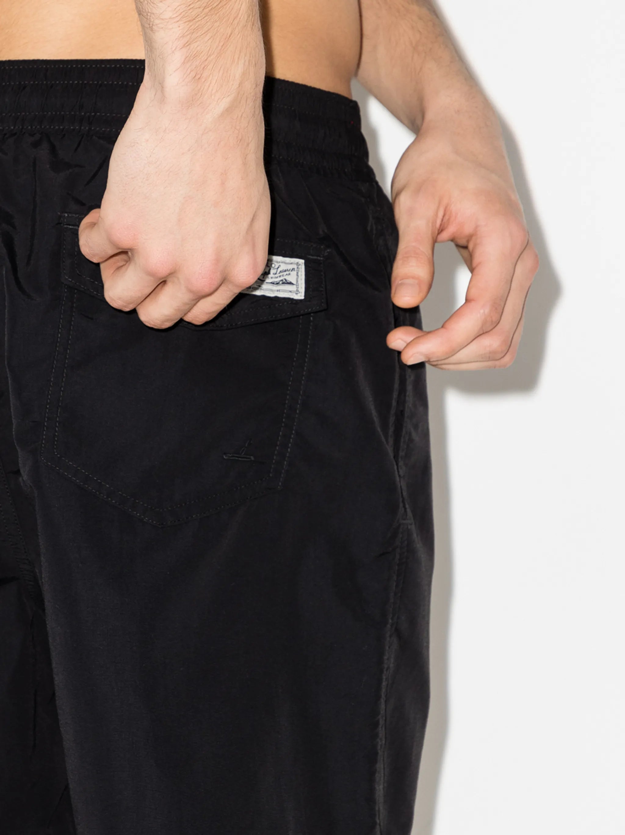 logo embroidered swim shorts