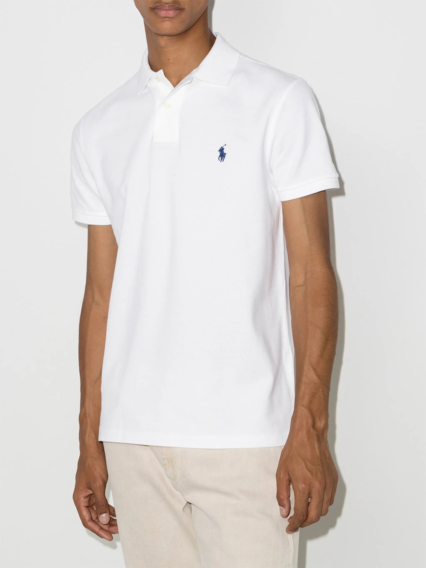 logo-embroidered polo shirt