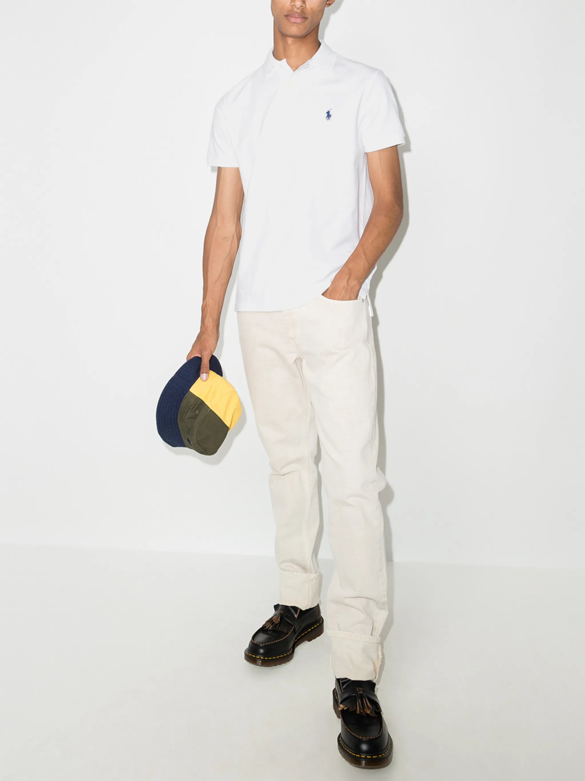 logo-embroidered polo shirt
