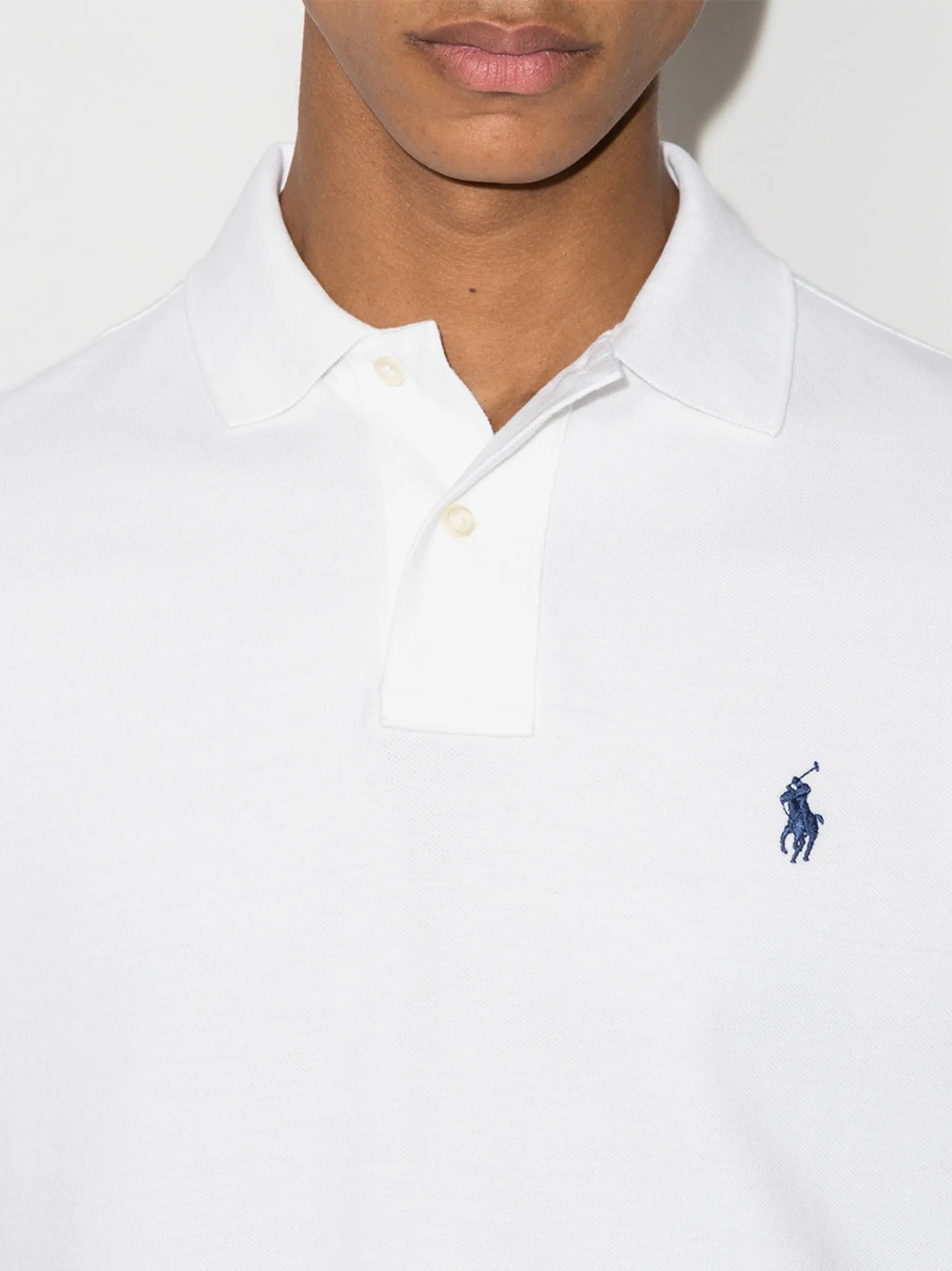 logo-embroidered polo shirt