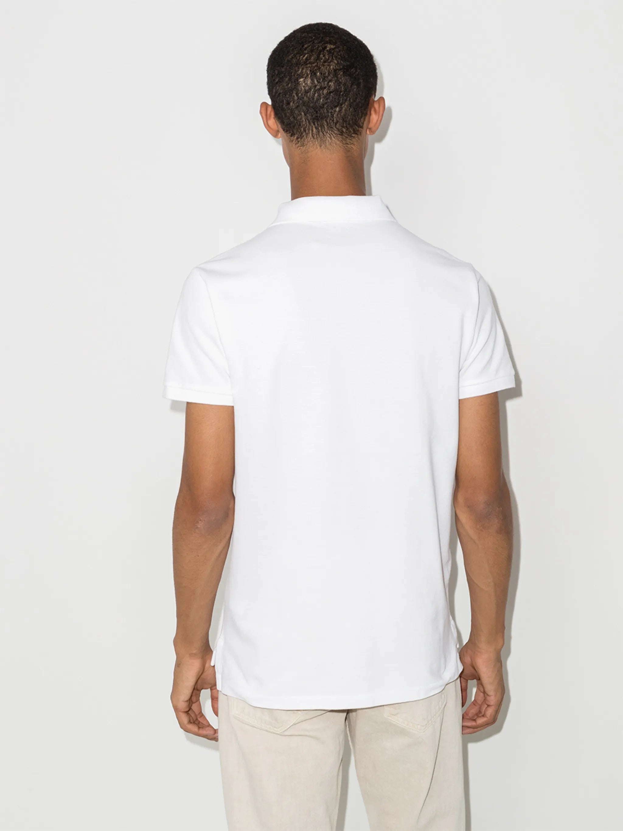 logo-embroidered polo shirt