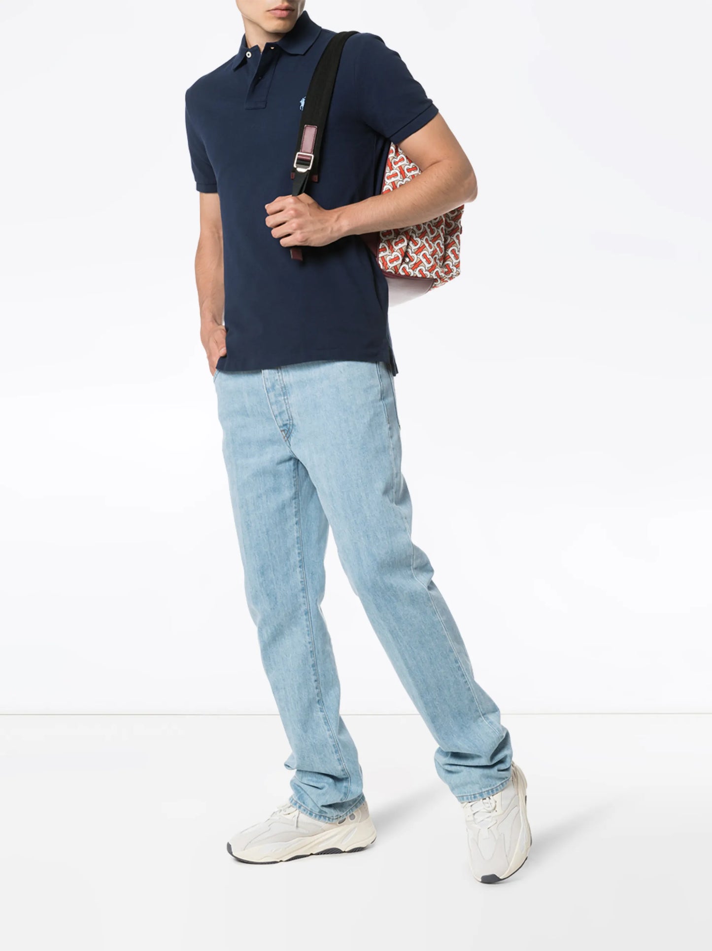logo-embroidered short-sleeve polo shirt