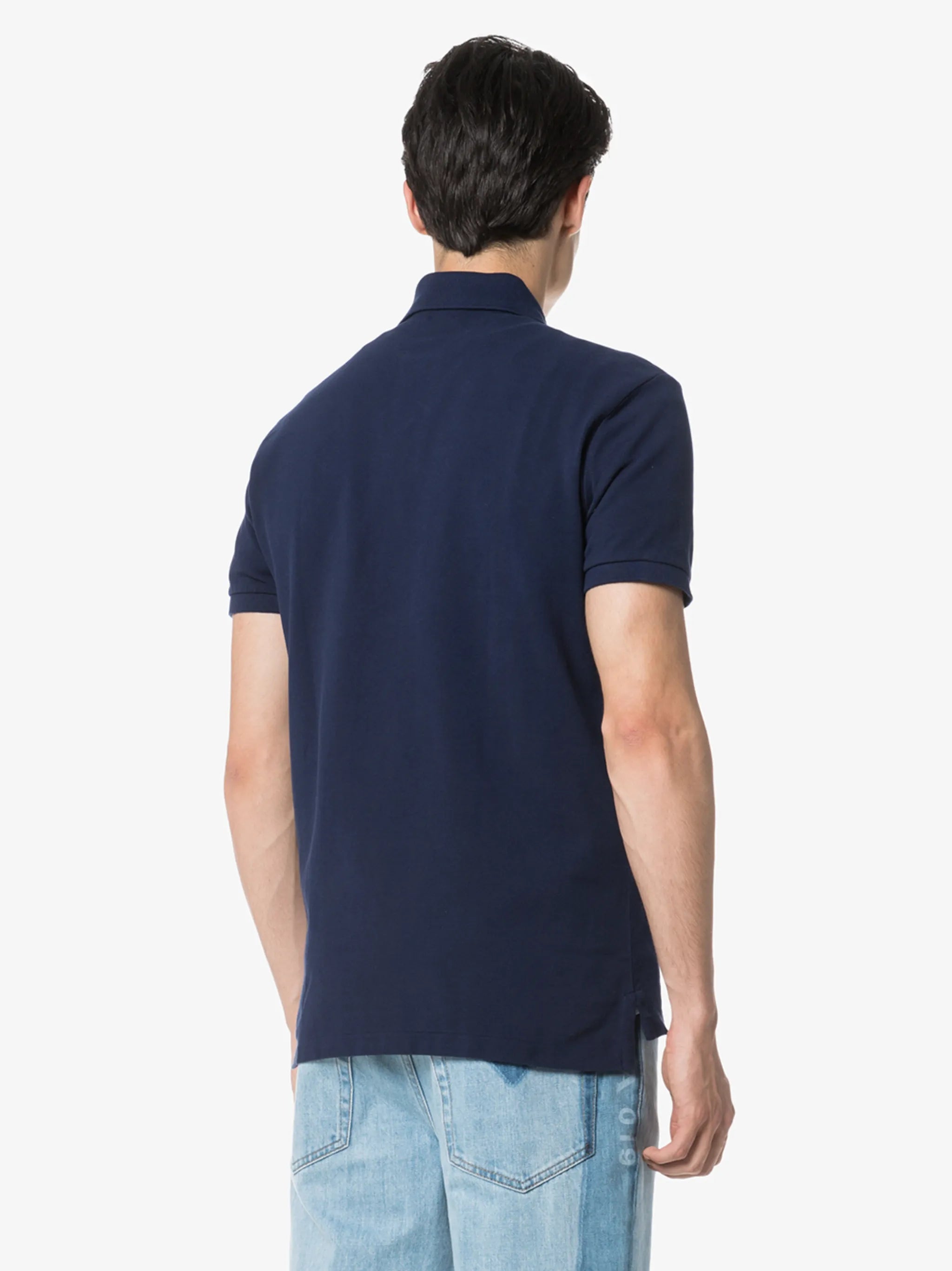 logo-embroidered short-sleeve polo shirt
