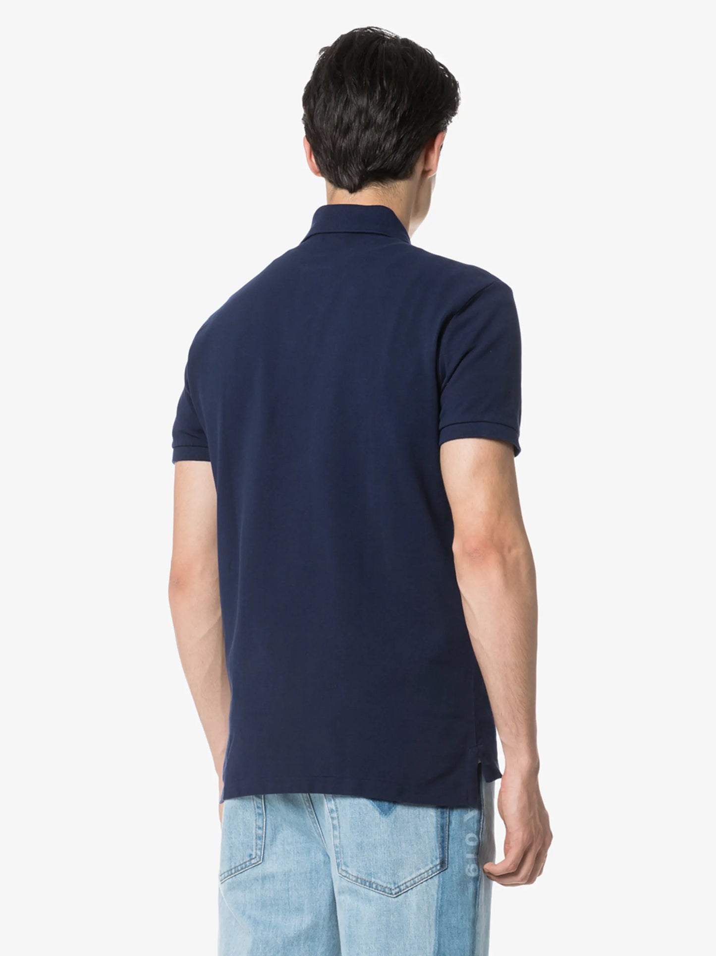 logo-embroidered short-sleeve polo shirt