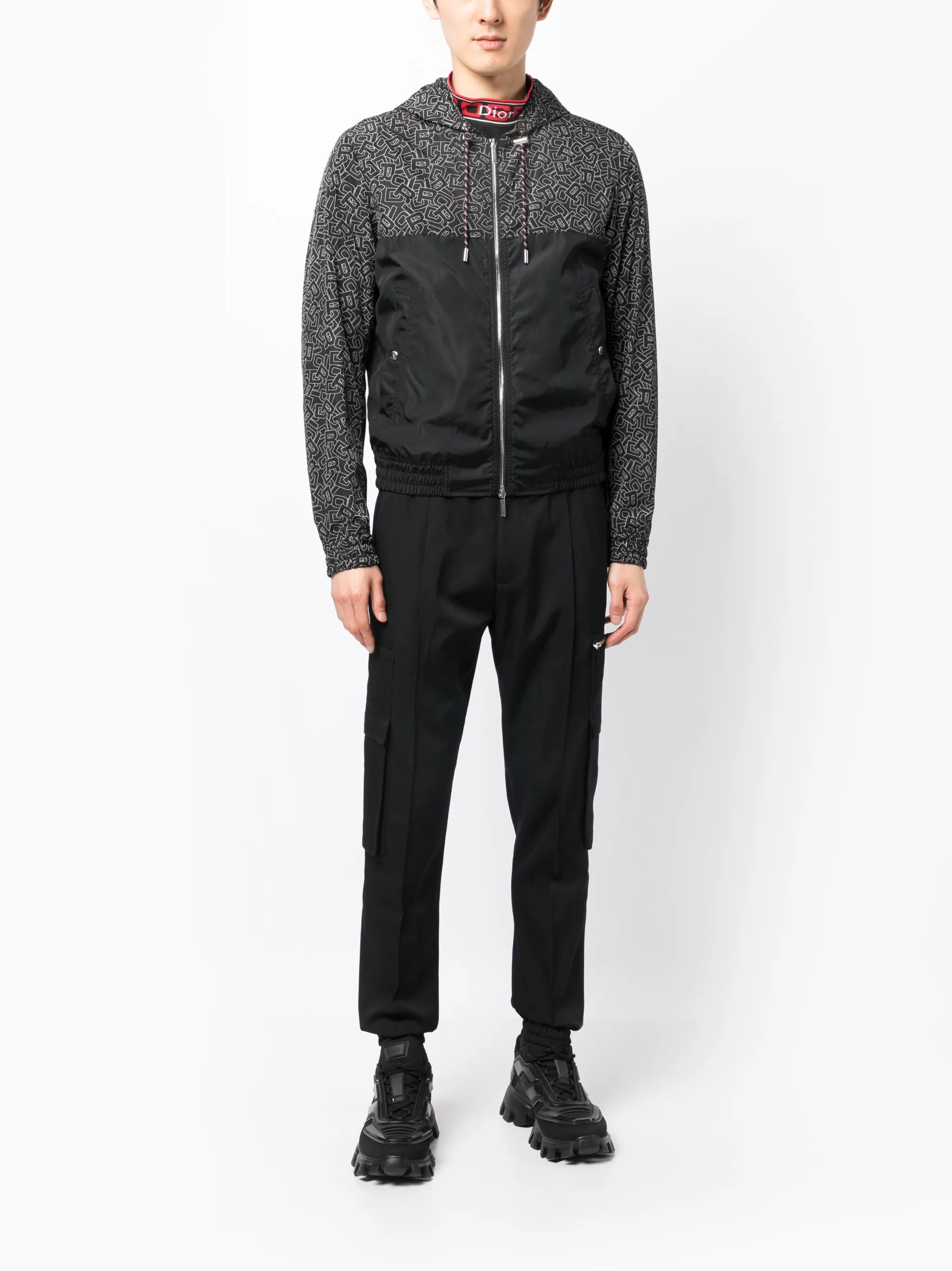 logo-print jacket