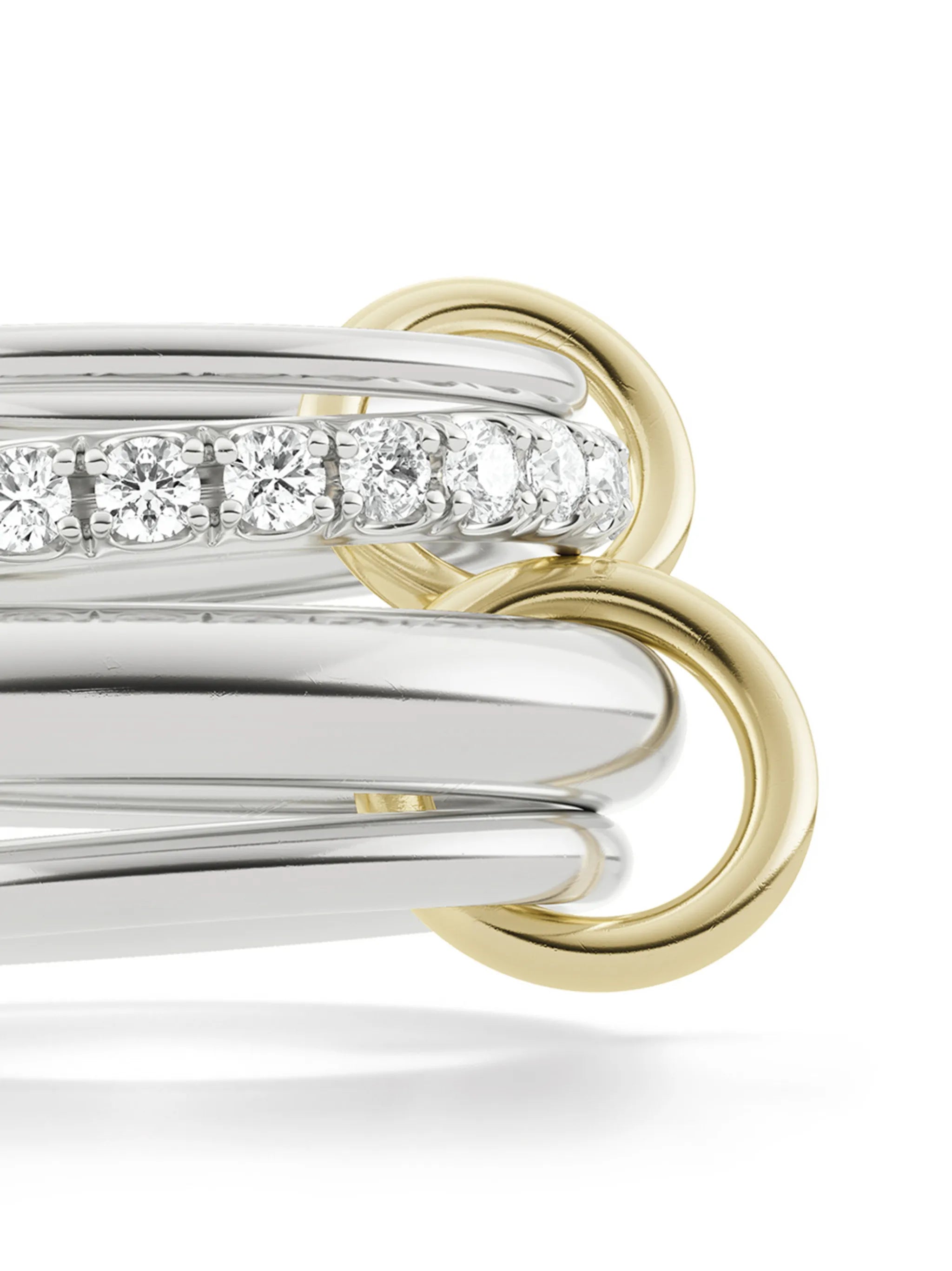 sterling silver Luna diamond ring