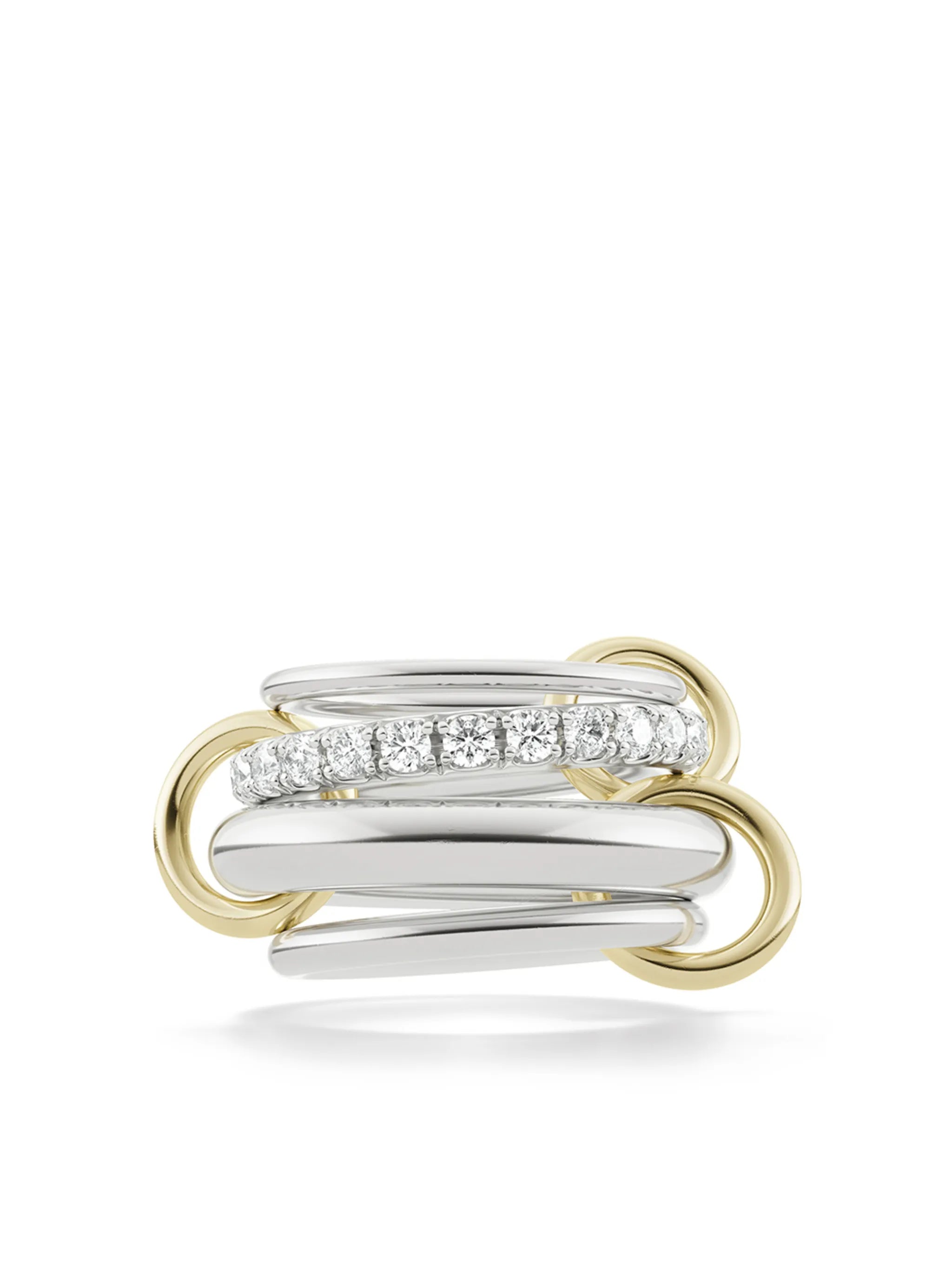 sterling silver Luna diamond ring