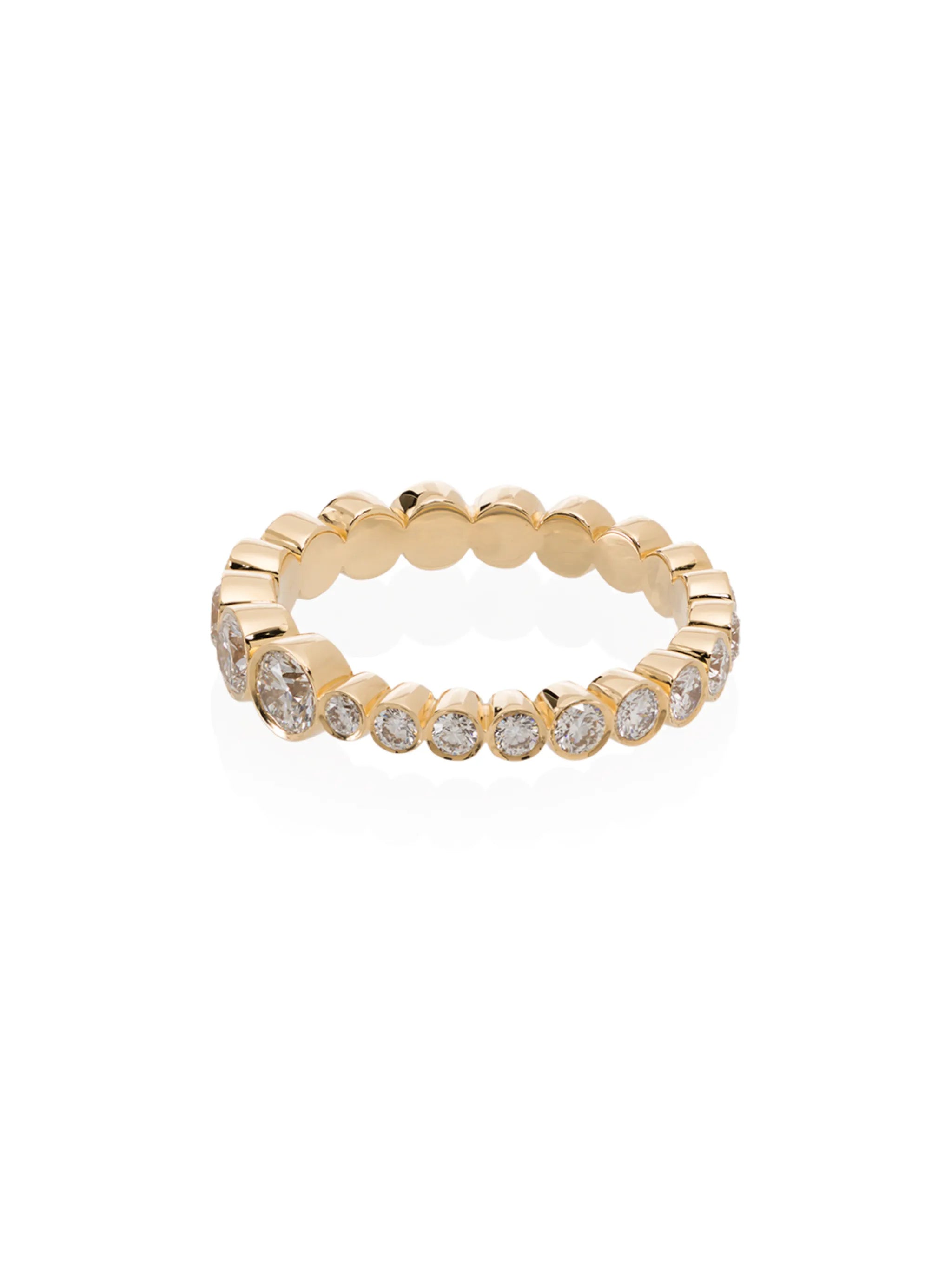 18kt gold Croissant diamond Ring